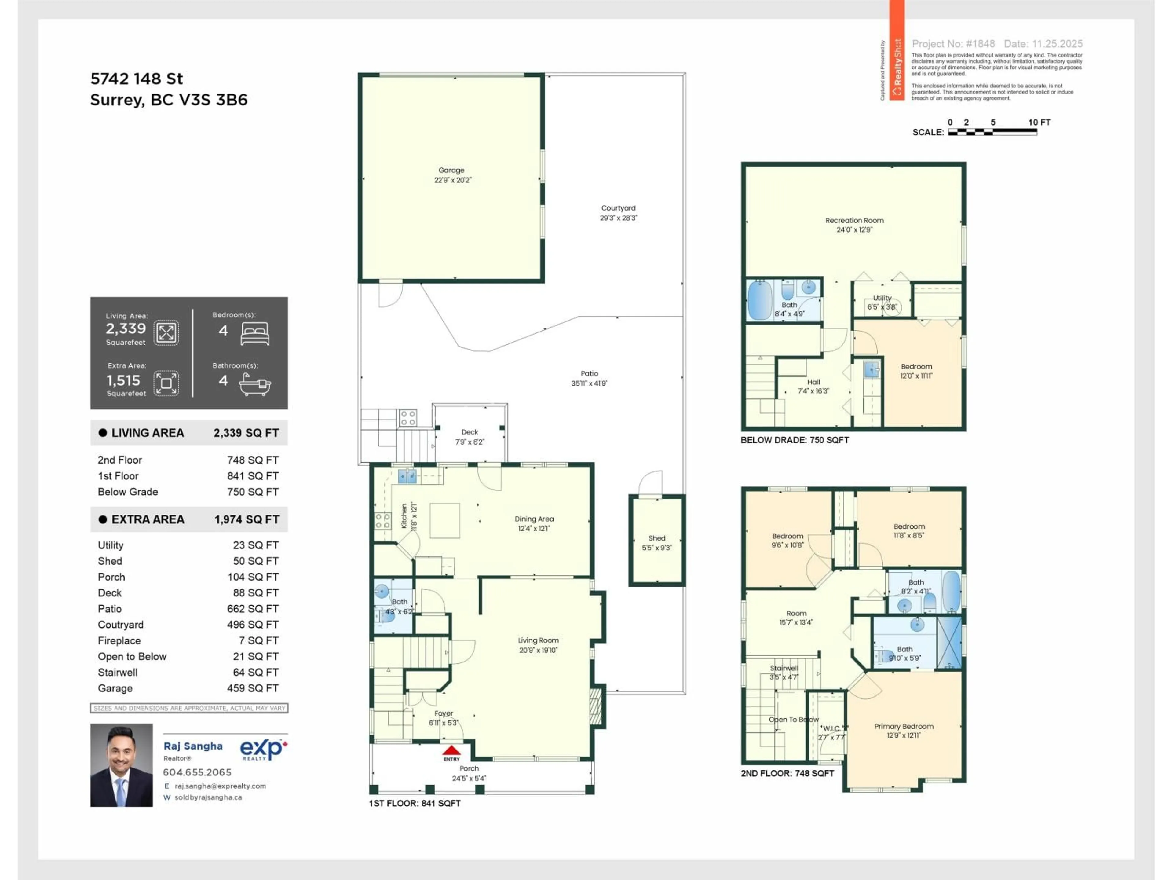 Floor plan for 5742 148 STREET, Surrey British Columbia V3S3B6