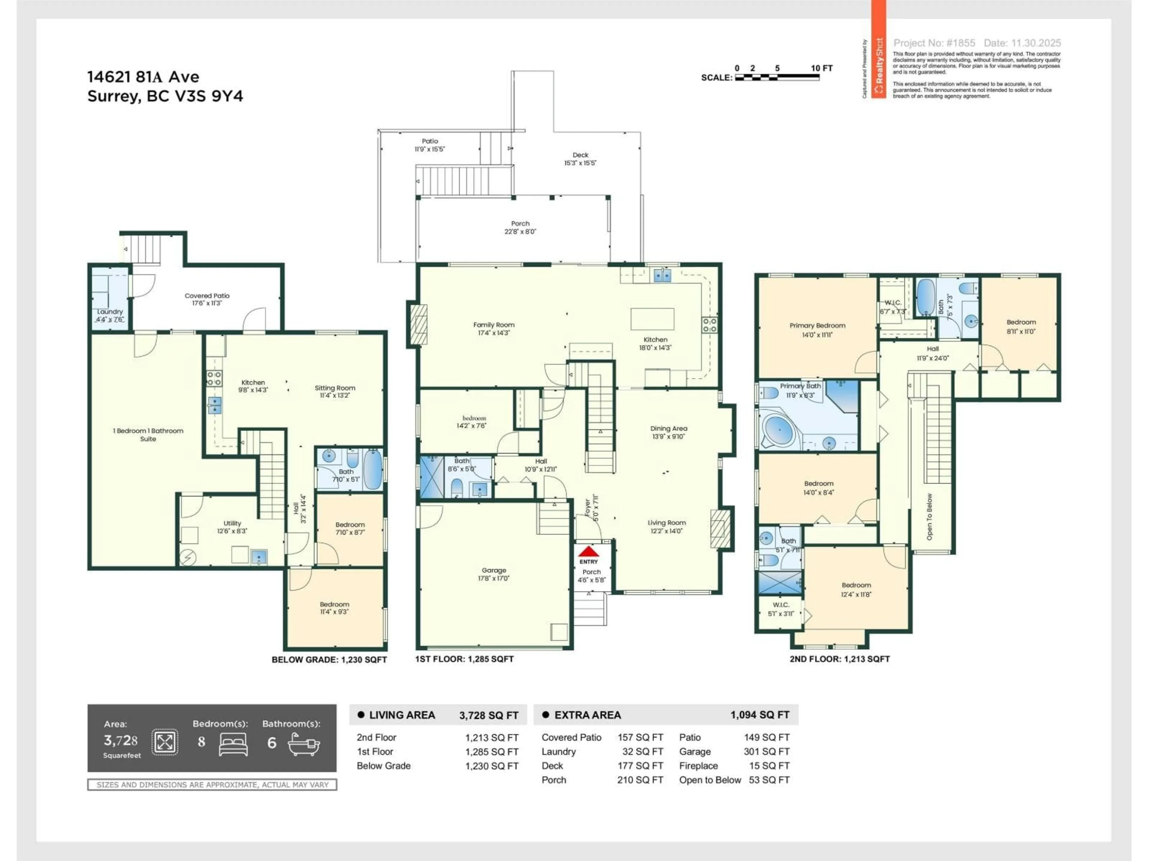 Floor plan for 14621 81A AVENUE, Surrey British Columbia V3S9Y4