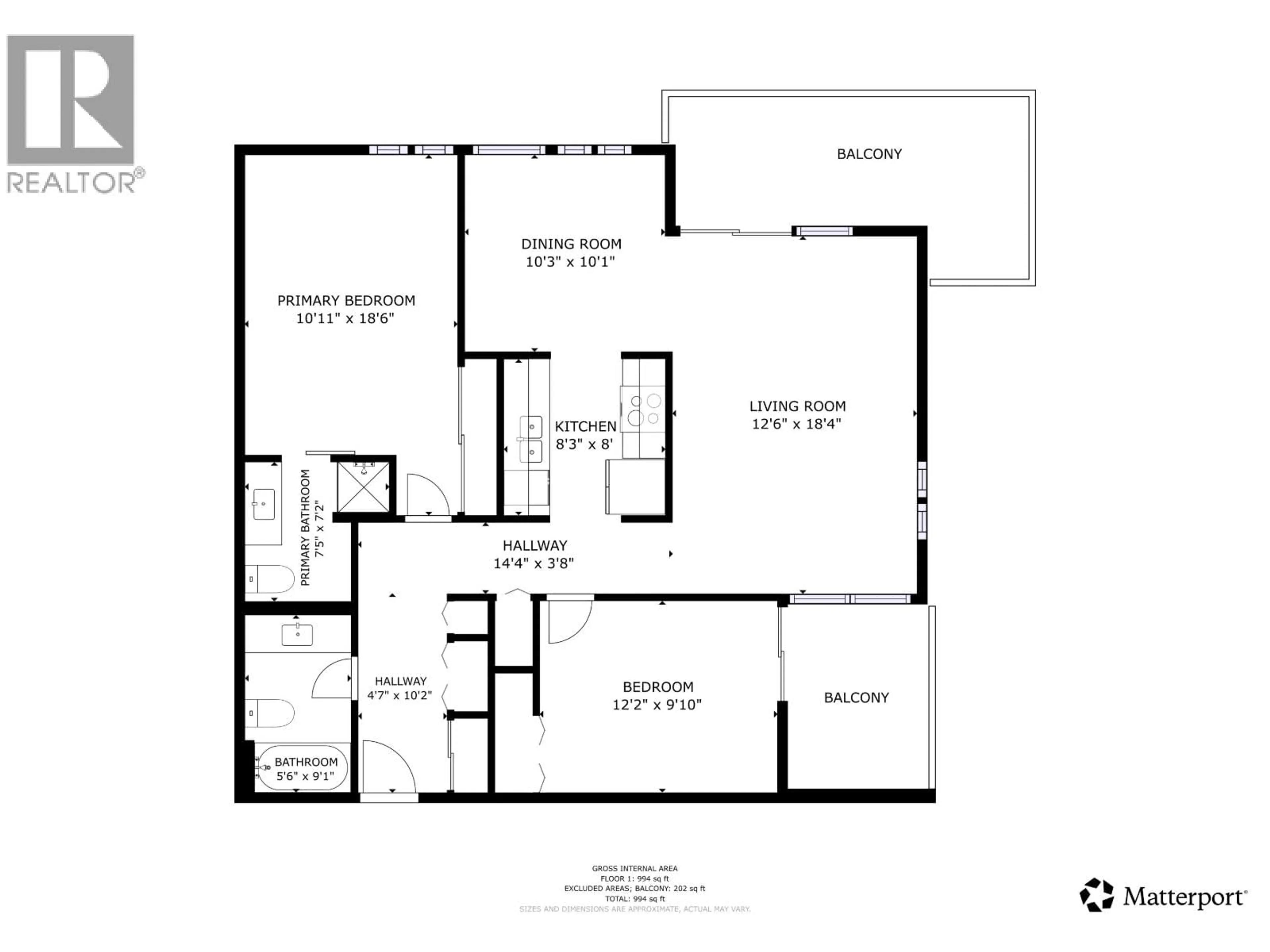 Floor plan for 316 - 11240 DANIELS ROAD, Richmond British Columbia V6X1M6