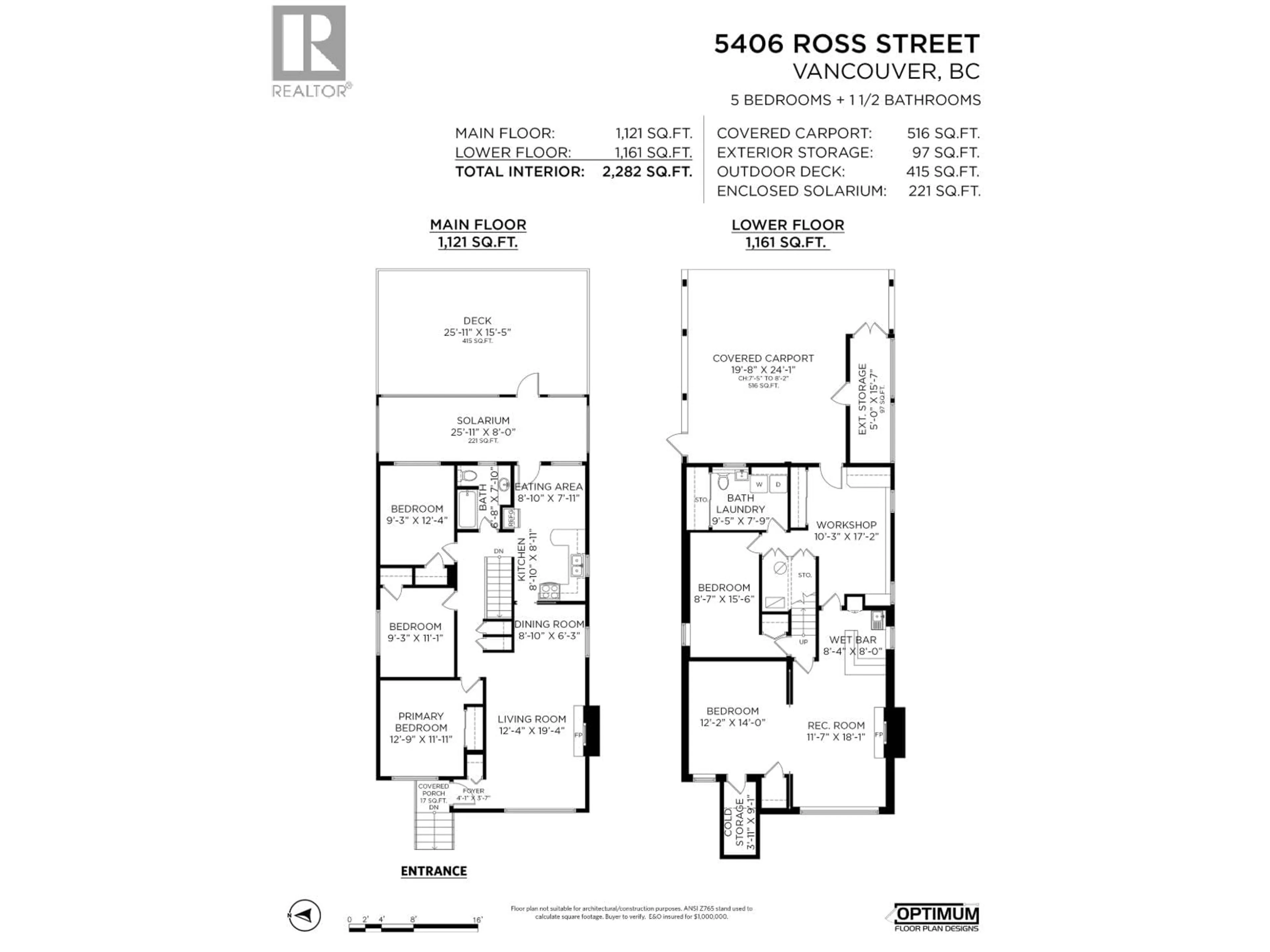 Floor plan for 5406 ROSS STREET, Vancouver British Columbia V5W3K9