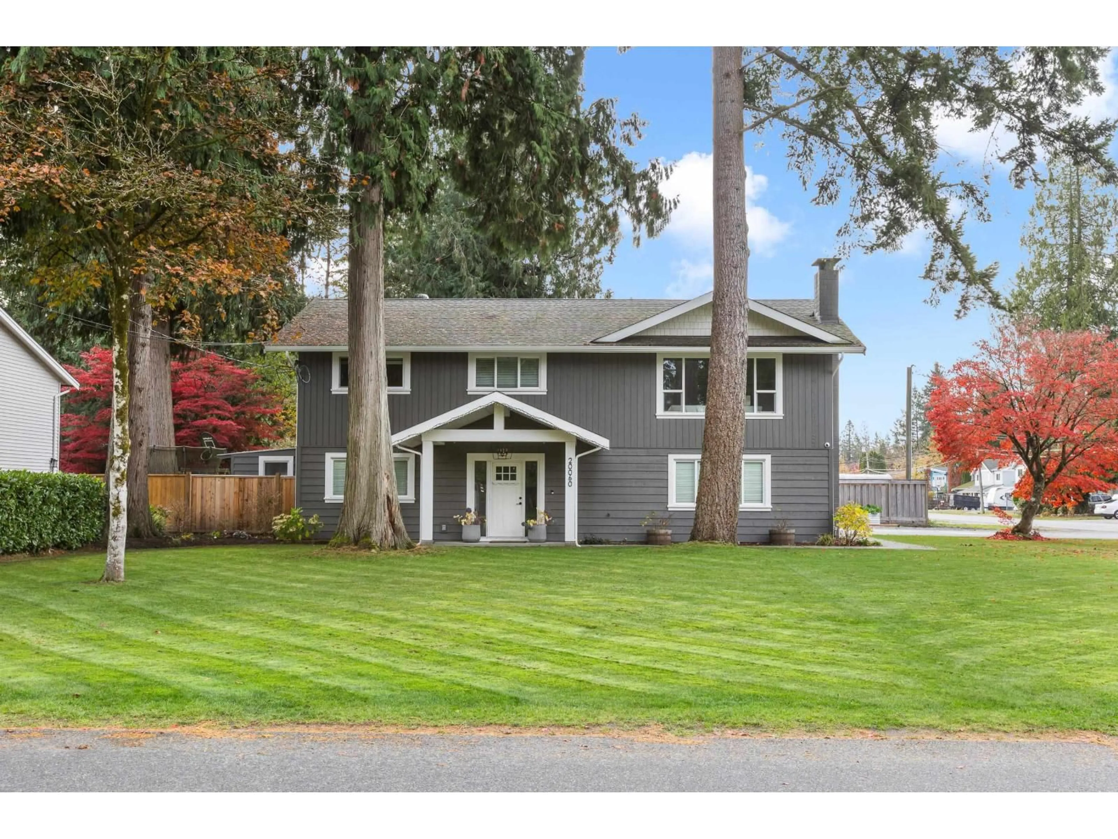 Home with vinyl exterior material, street for 20060 43A AVENUE, Langley British Columbia V2Z2R7