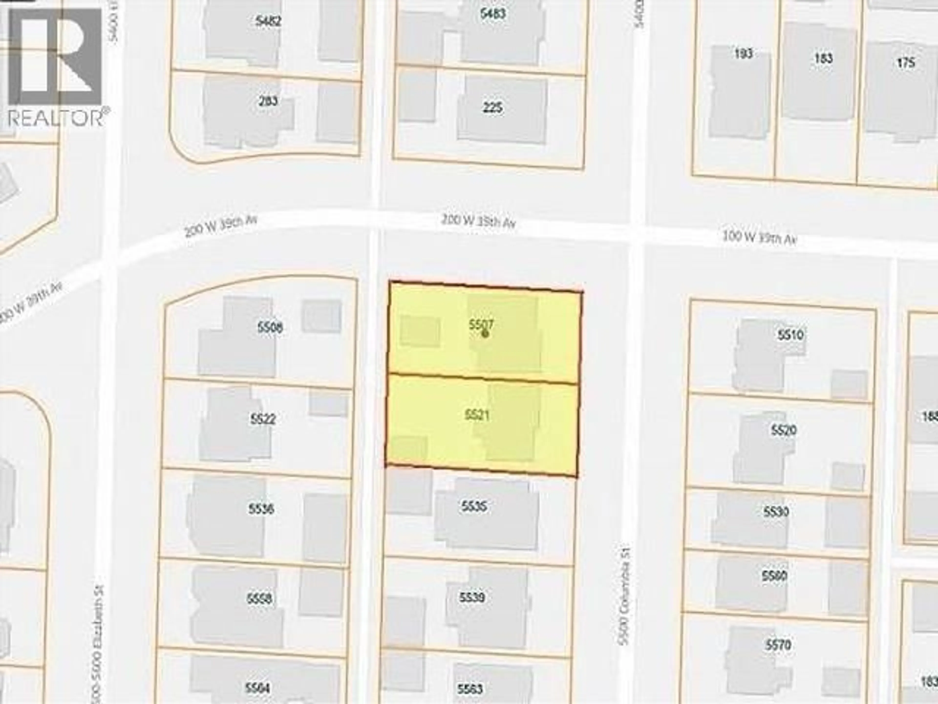 Picture of a map for 5507 COLUMBIA STREET, Vancouver British Columbia V5Y3H5