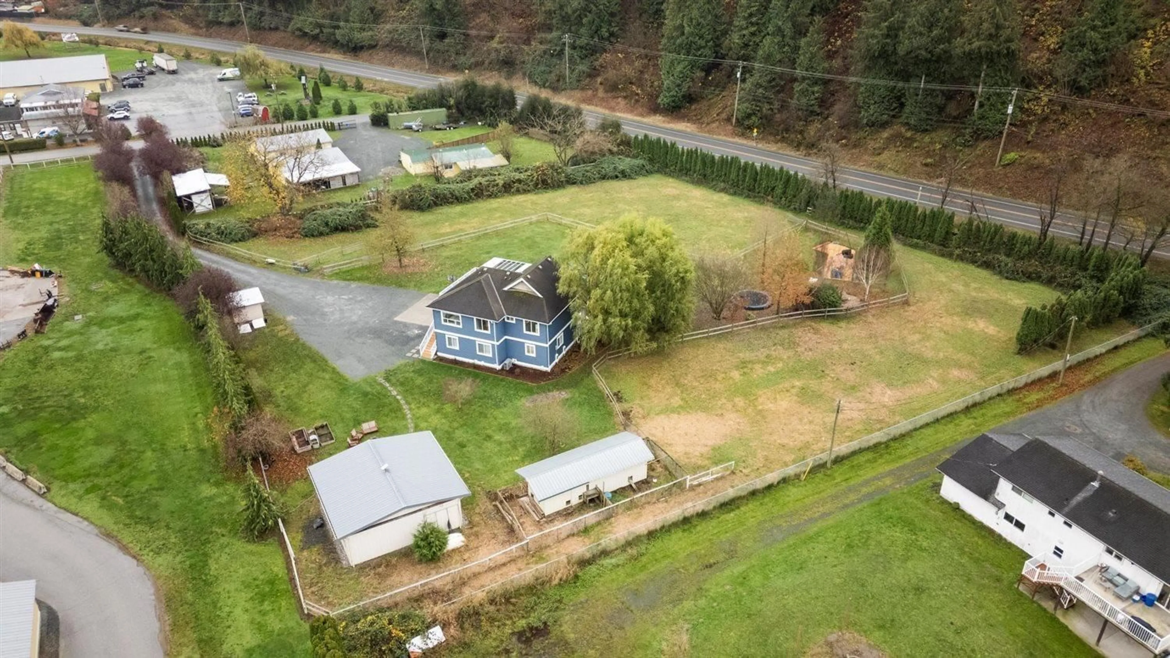 A pic from outside/outdoor area/front of a property/back of a property/a pic from drone, unknown for 43057 VEDDER MOUNTAIN ROAD, Yarrow British Columbia V2R5J8
