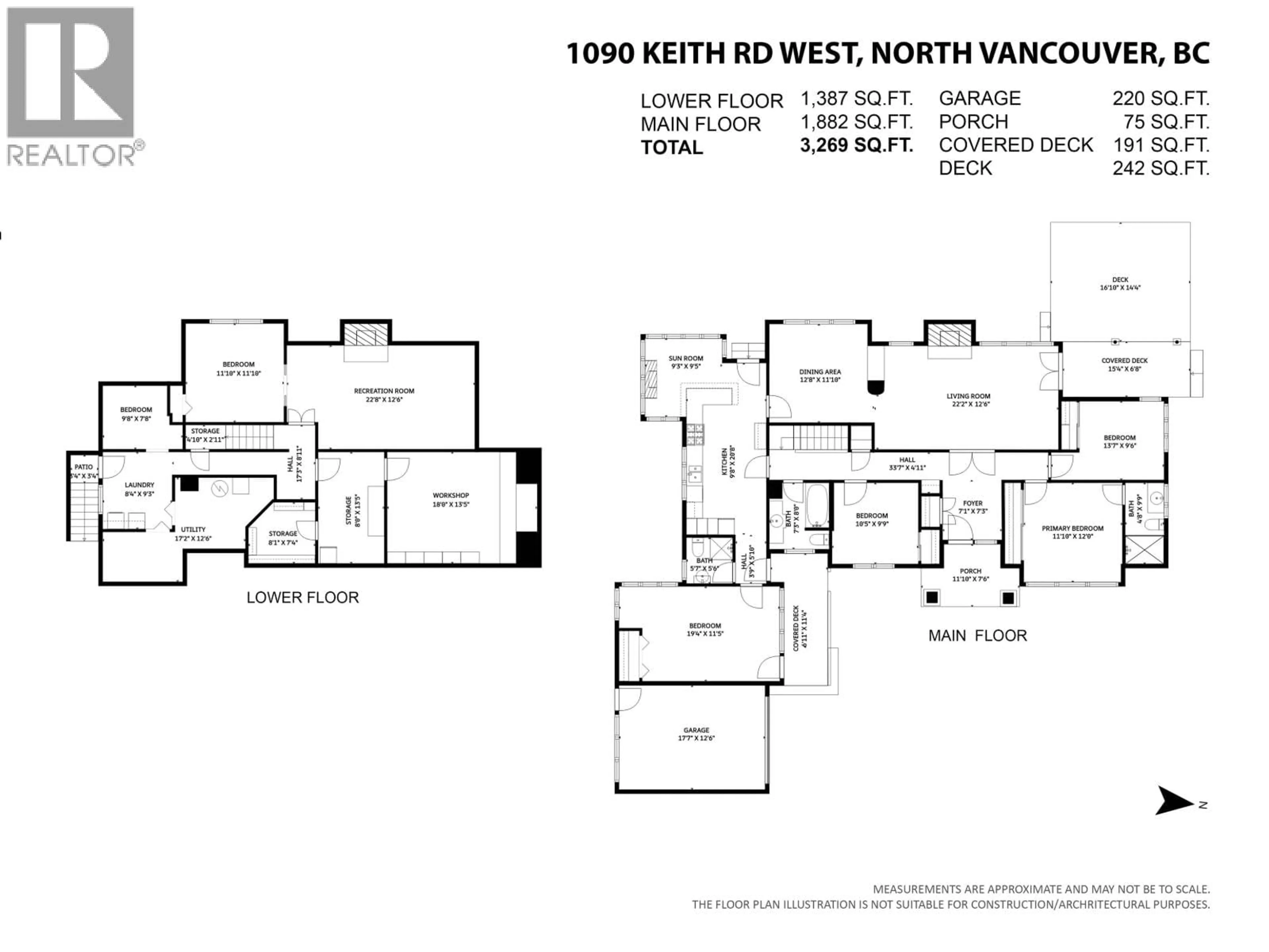 Floor plan for 1090 KEITH ROAD, North Vancouver British Columbia V7P1Y5