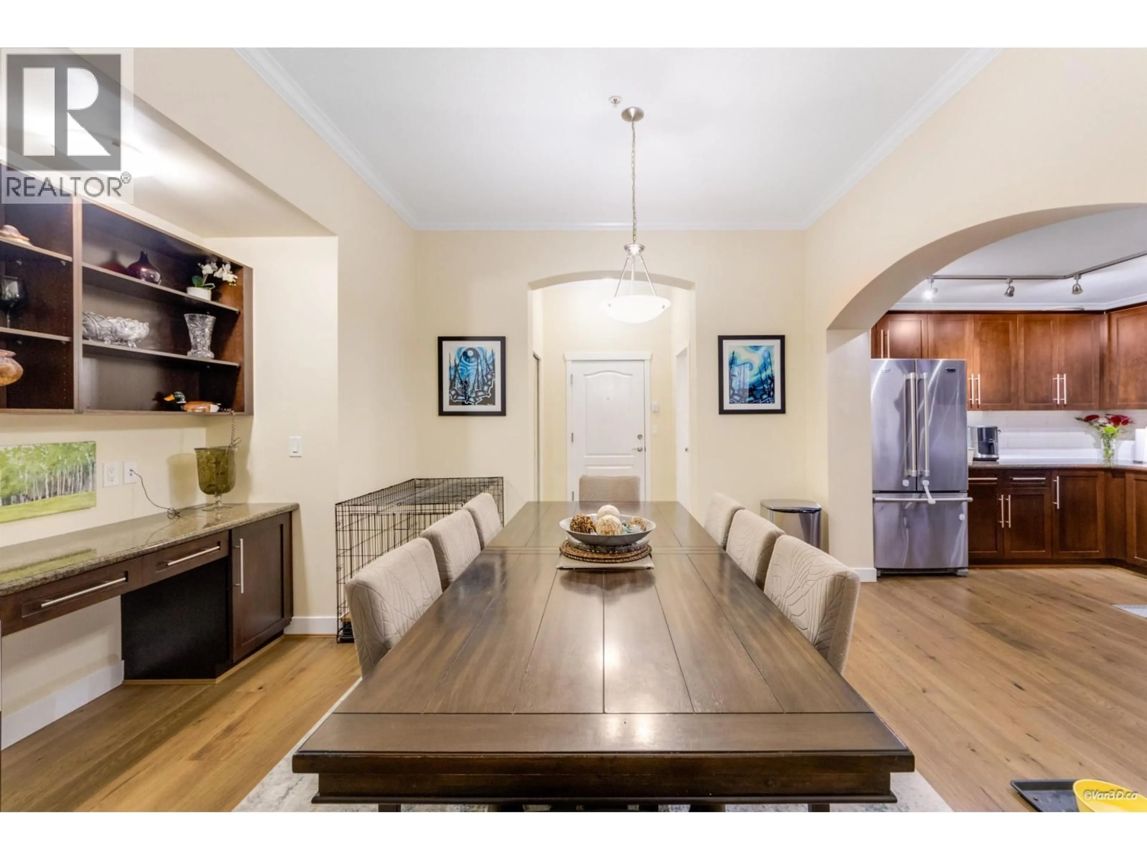 Dining room, wood/laminate floor for 103 - 2628 MAPLE STREET, Port Coquitlam British Columbia V3C0E2