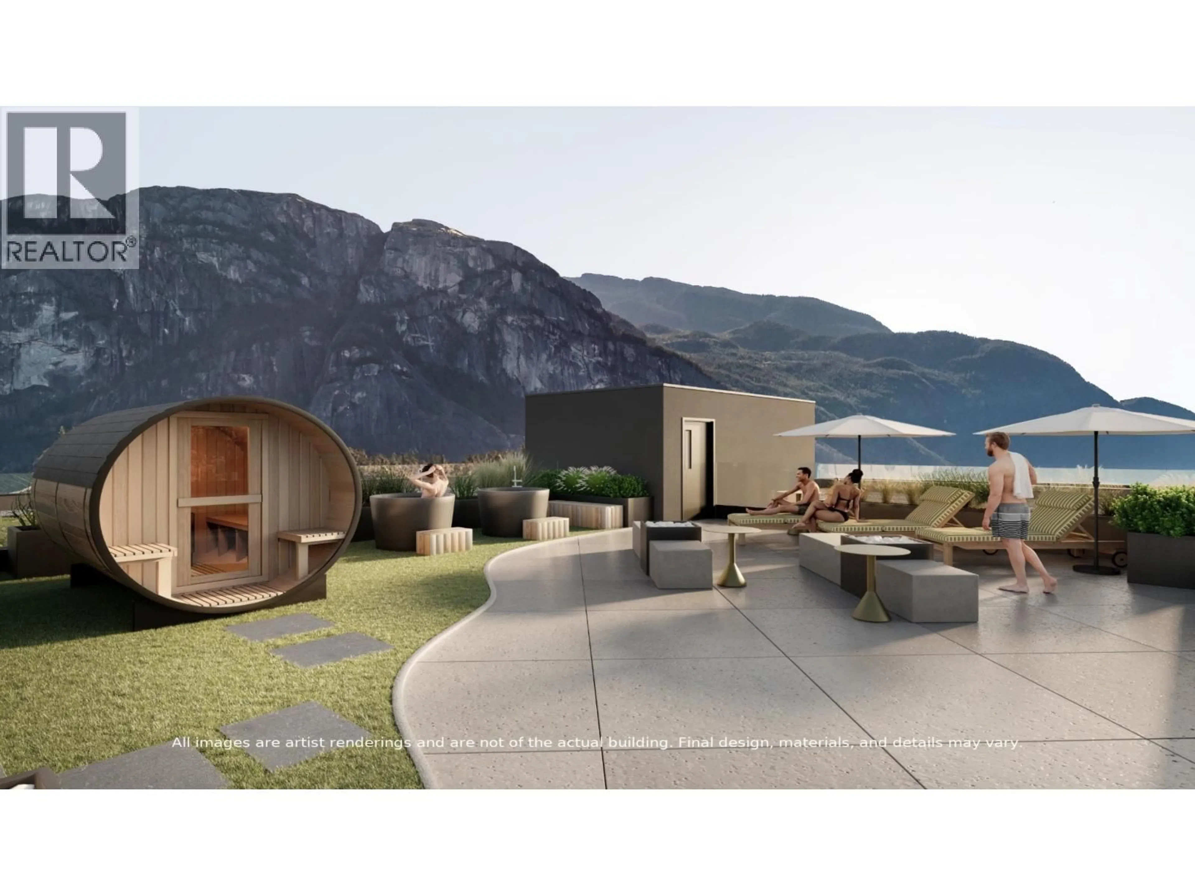 Patio, mountain view for 418 - 38028 THIRD AVENUE, Squamish British Columbia V8B0B3