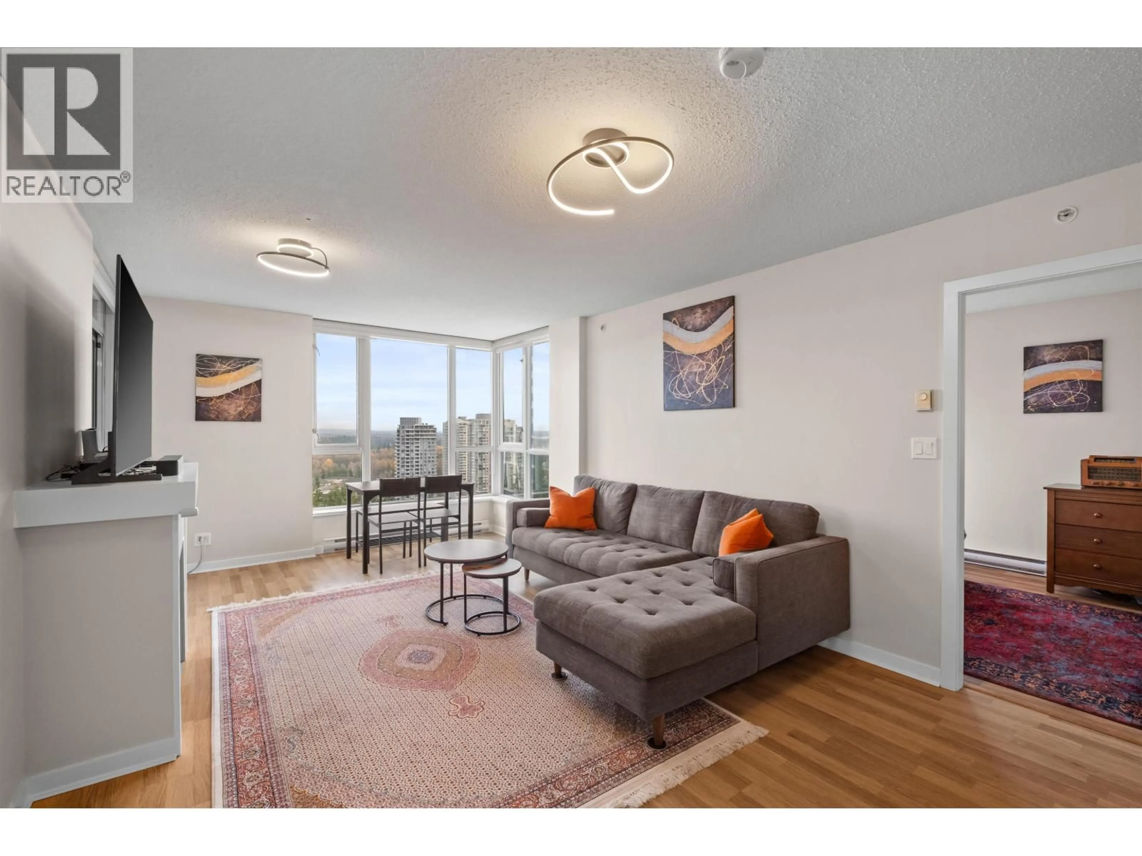 Living room with furniture, wood/laminate floor for 3003 - 1178 HEFFLEY CRESCENT, Coquitlam British Columbia V3B0A7