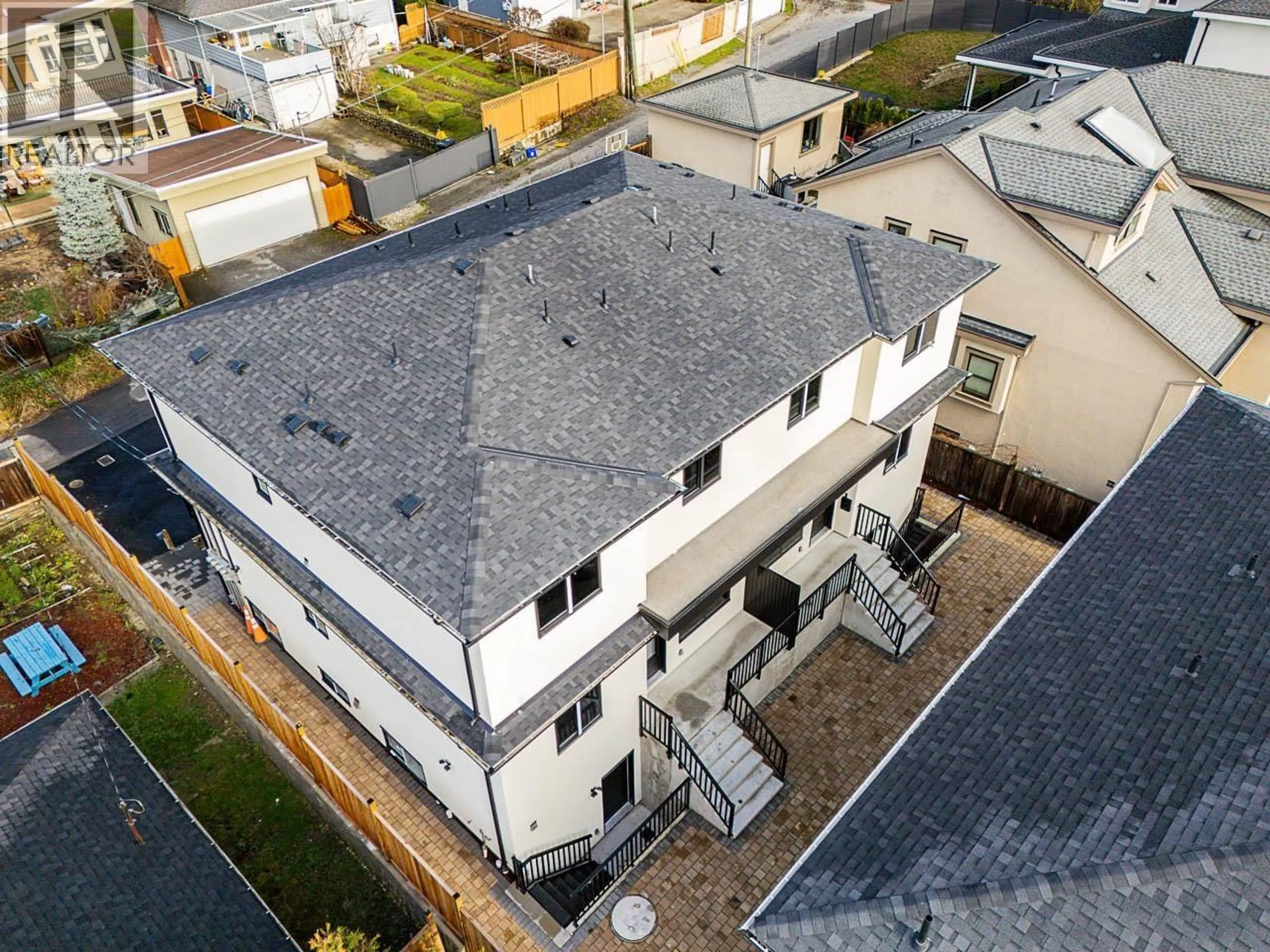 A pic from outside/outdoor area/front of a property/back of a property/a pic from drone, building for 1 - 9935 SULLIVAN STREET, Burnaby British Columbia V3J1J1