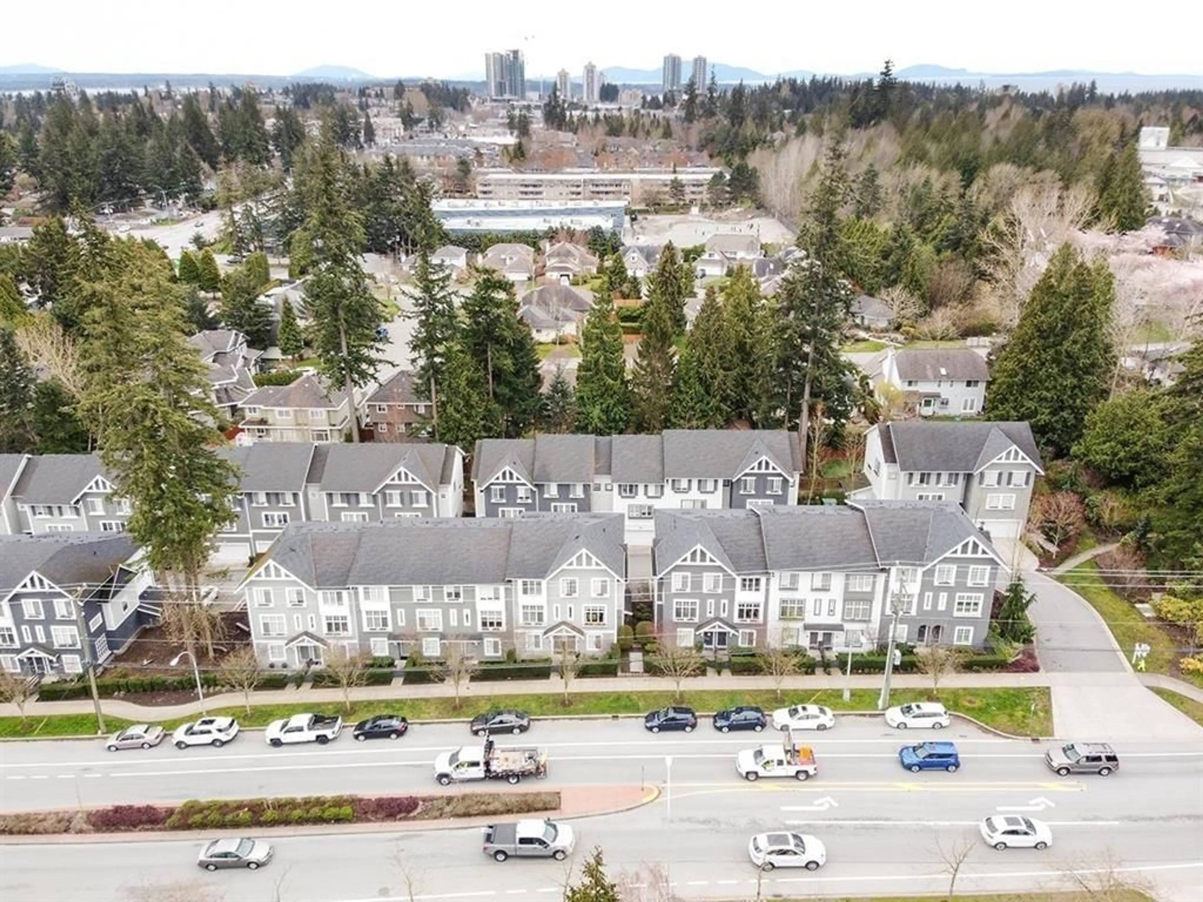 A pic from outside/outdoor area/front of a property/back of a property/a pic from drone, mountain view for 24 - 15128 24 AVENUE, Surrey British Columbia V4A2H8