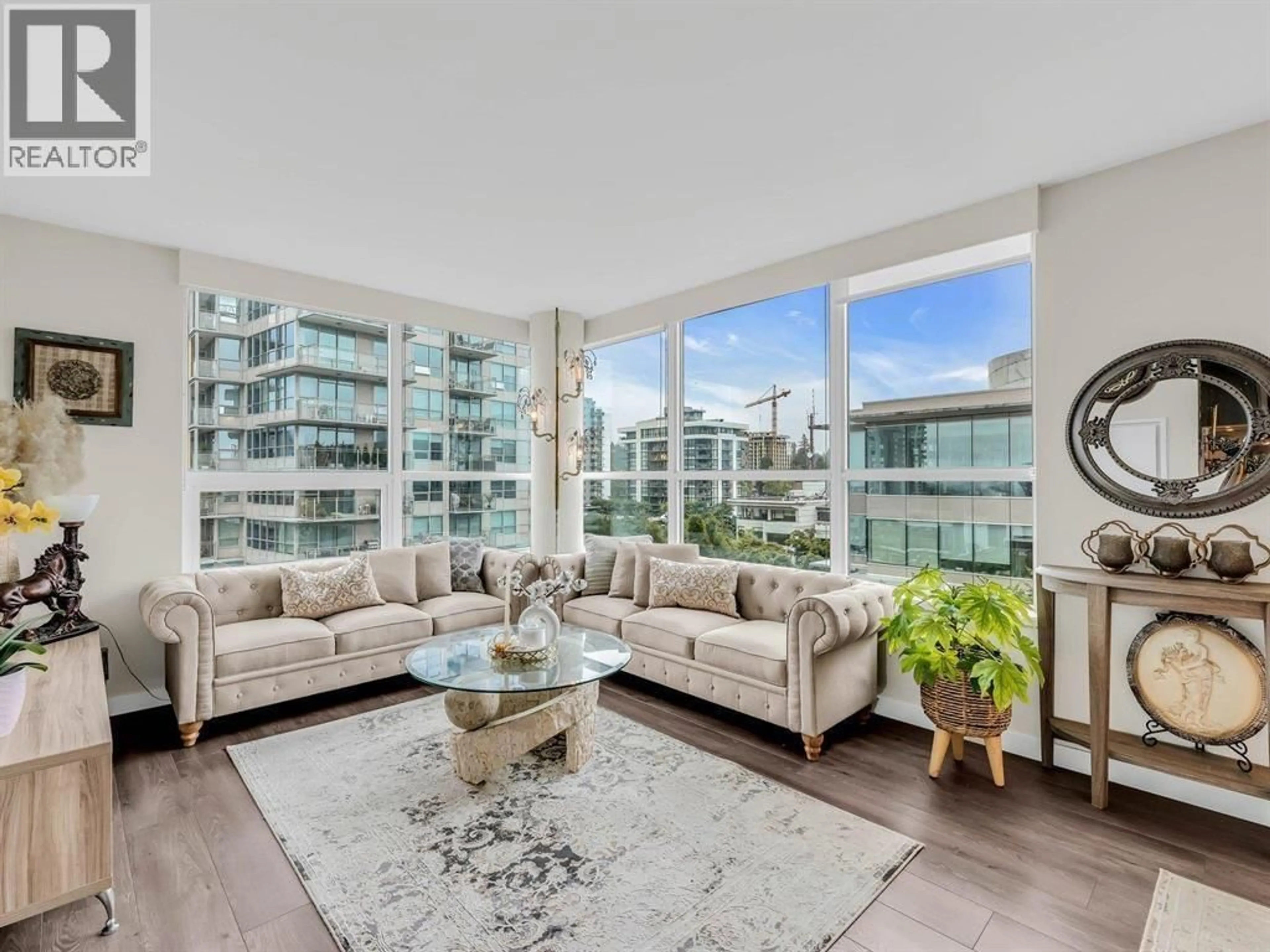 Living room with furniture, unknown for 602 - 112 13TH STREET, North Vancouver British Columbia V7L0E4