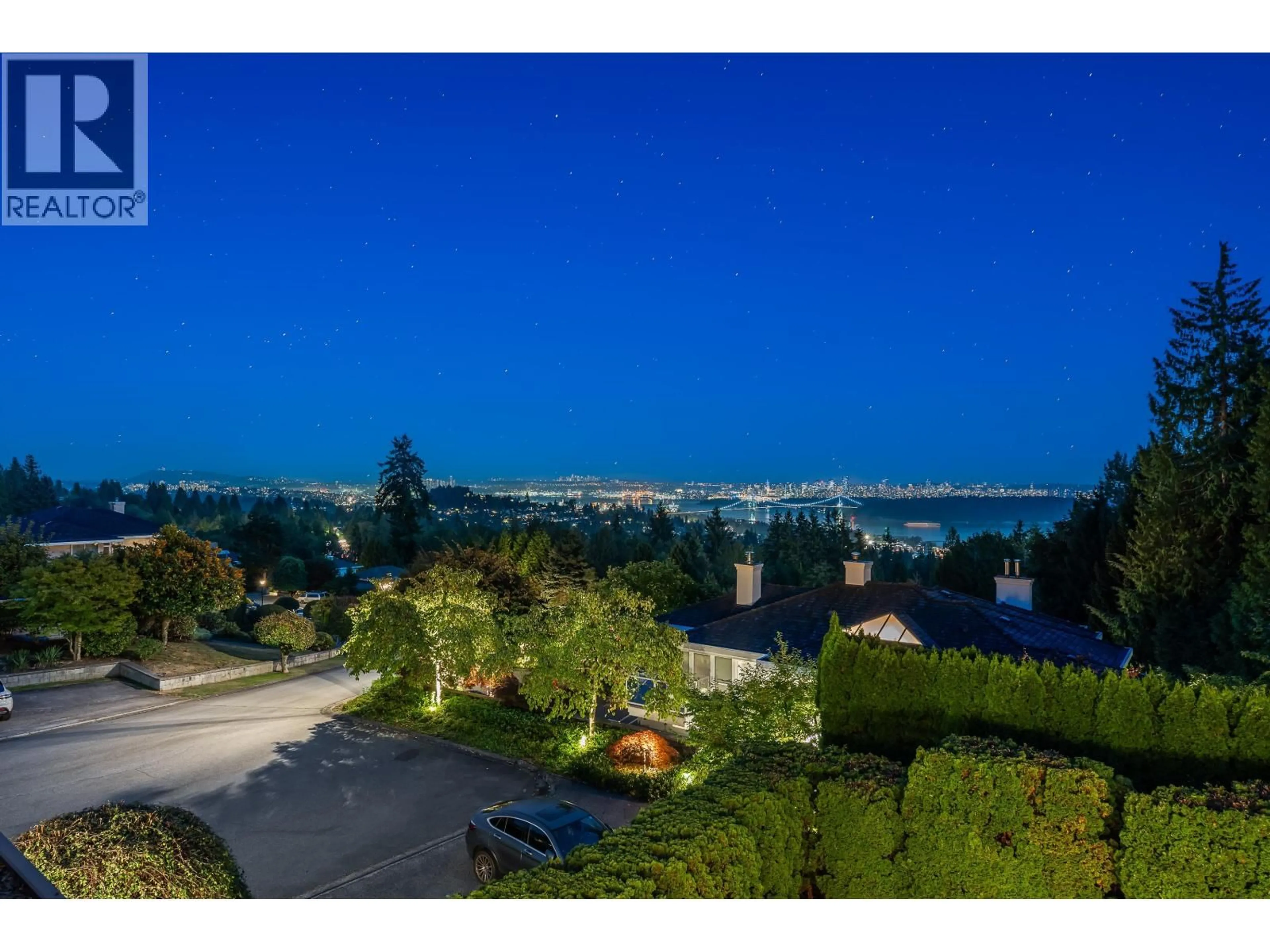 A pic from outside/outdoor area/front of a property/back of a property/a pic from drone, water/lake/river/ocean view for 1595 TYROL COURT, West Vancouver British Columbia V7S3G5