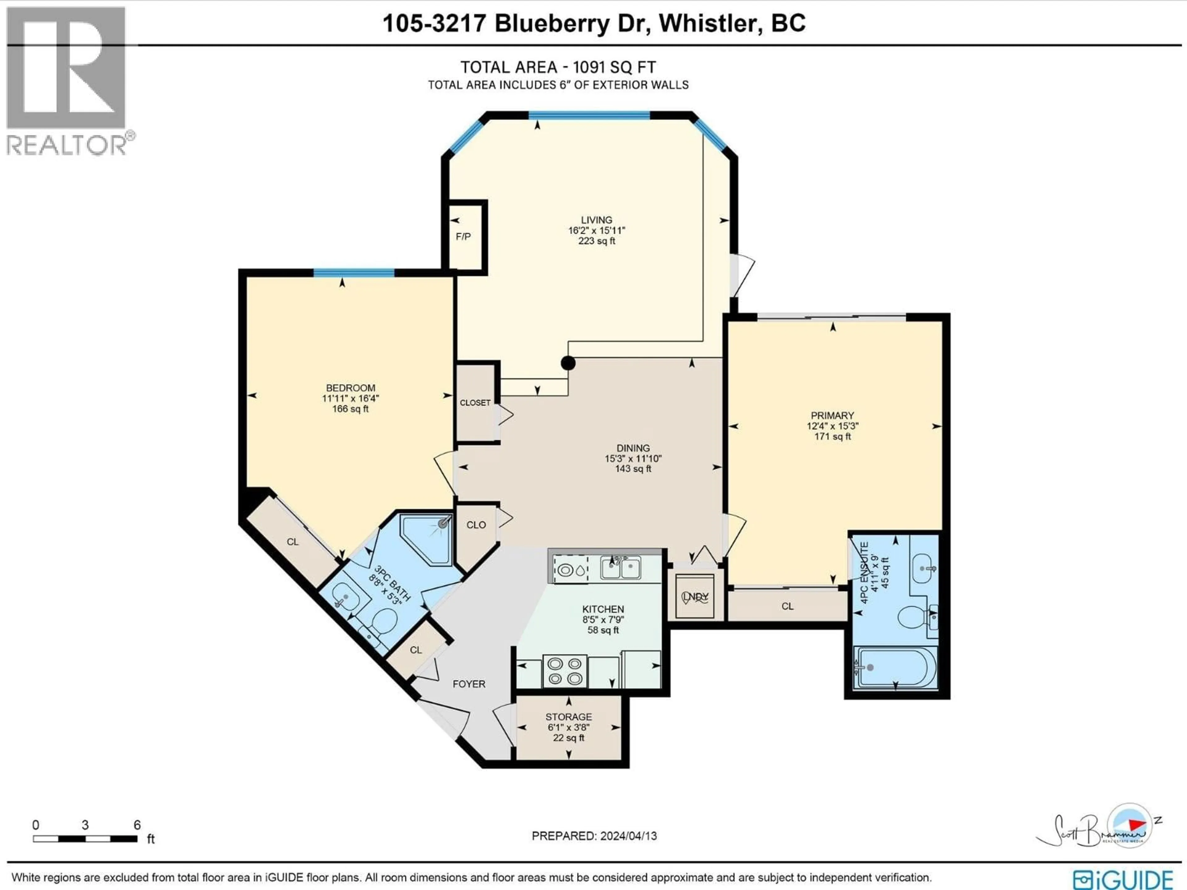 Floor plan for 105 - 3217 BLUEBERRY DRIVE, Whistler British Columbia V8E0B8