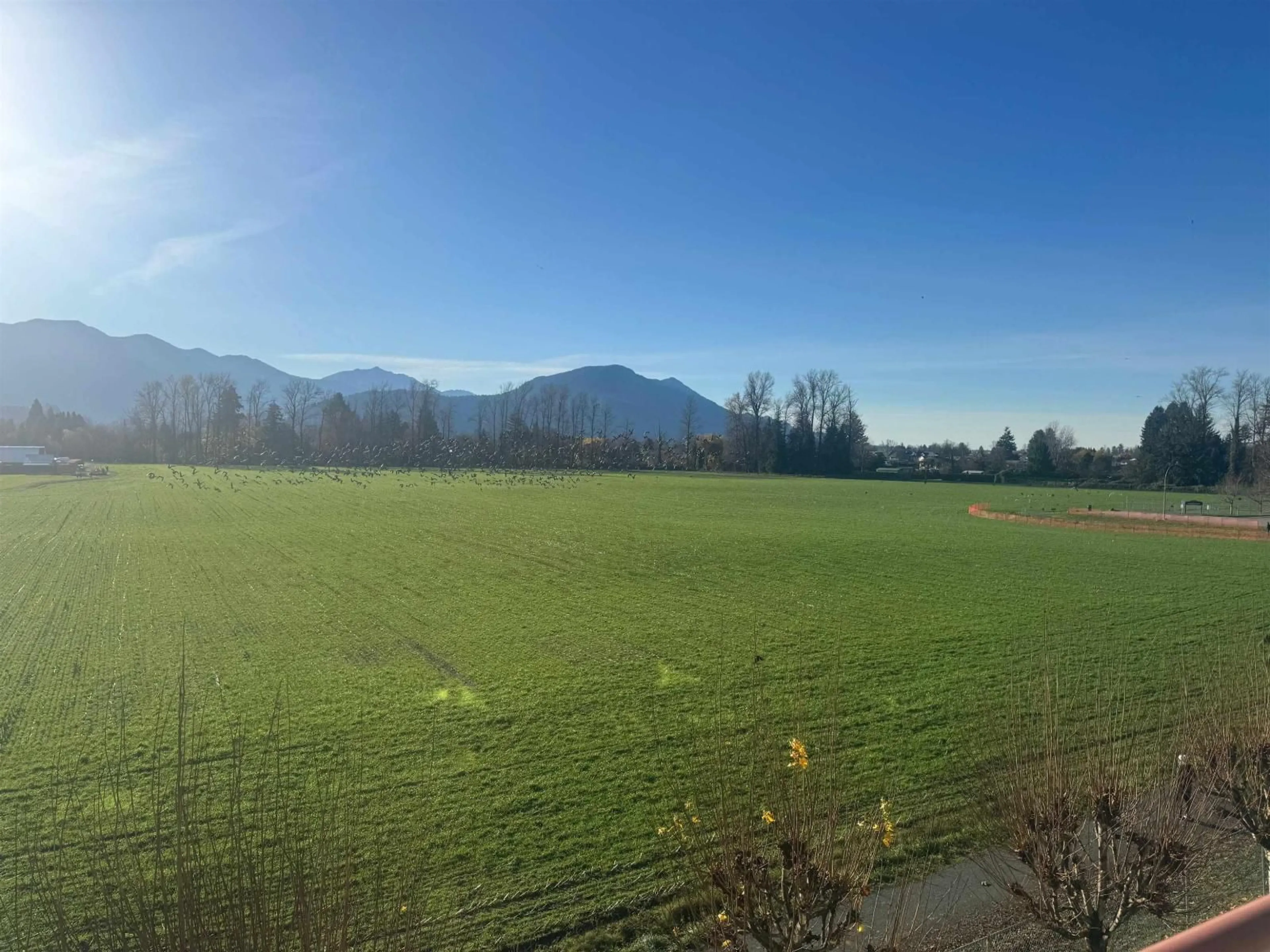 A pic from outside/outdoor area/front of a property/back of a property/a pic from drone, mountain view for 404 - 45520 KNIGHT ROAD, Chilliwack British Columbia V2R3Z2