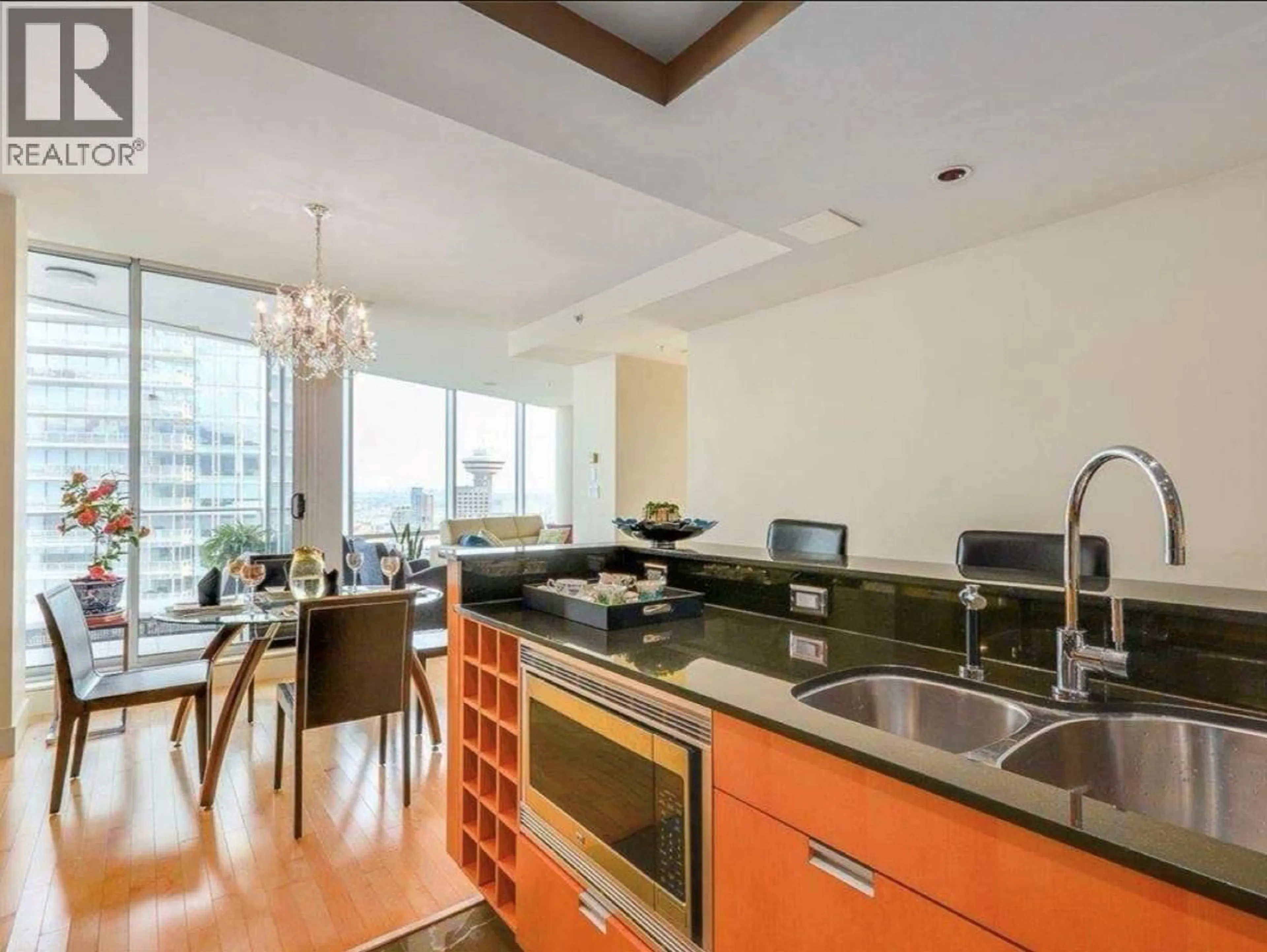 Open concept kitchen, unknown for 3304 - 1077 CORDOVA STREET, Vancouver British Columbia V6C2C6