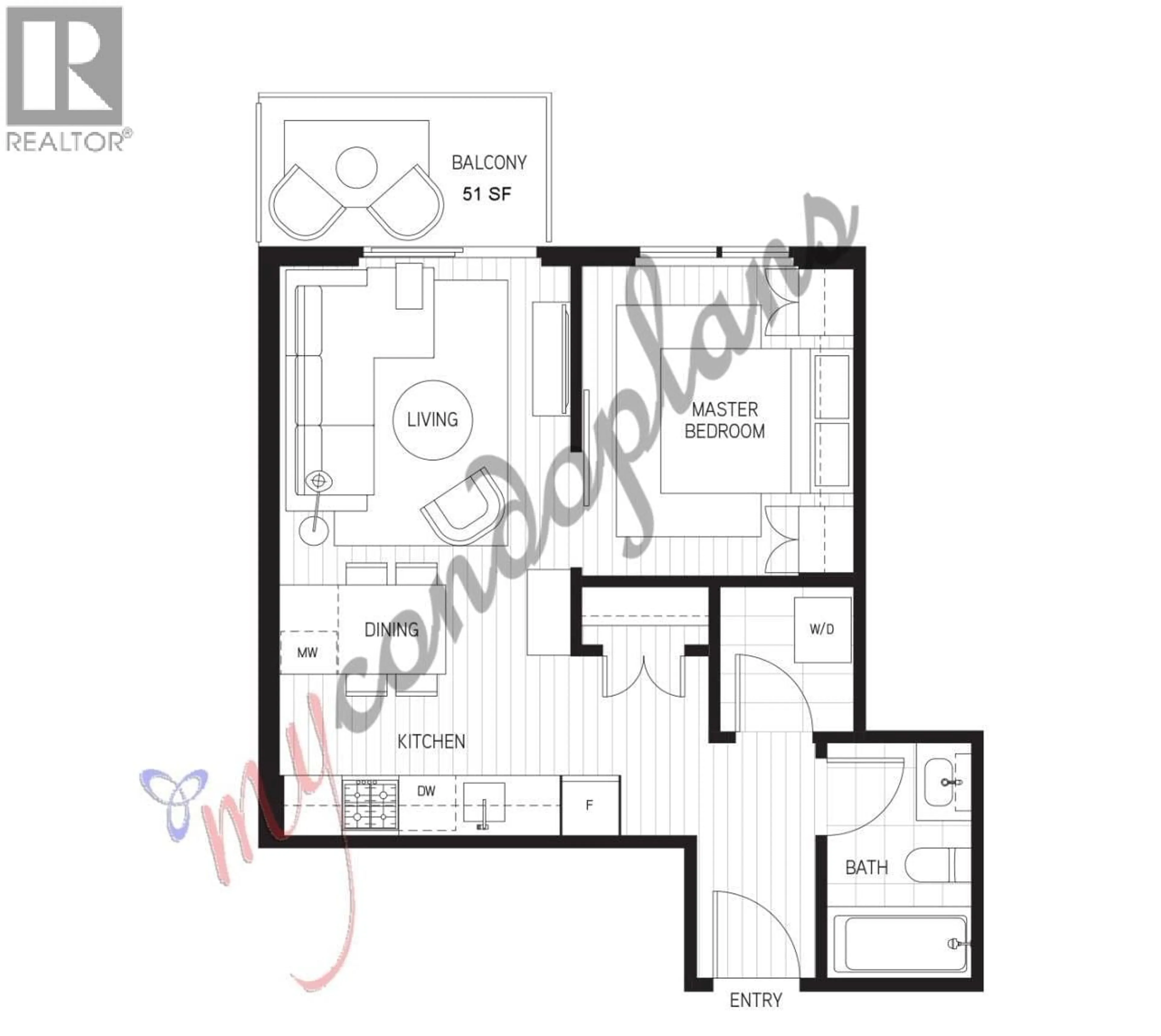 Floor plan for 4001 - 6537 TELFORD AVENUE, Burnaby British Columbia V5H0K9