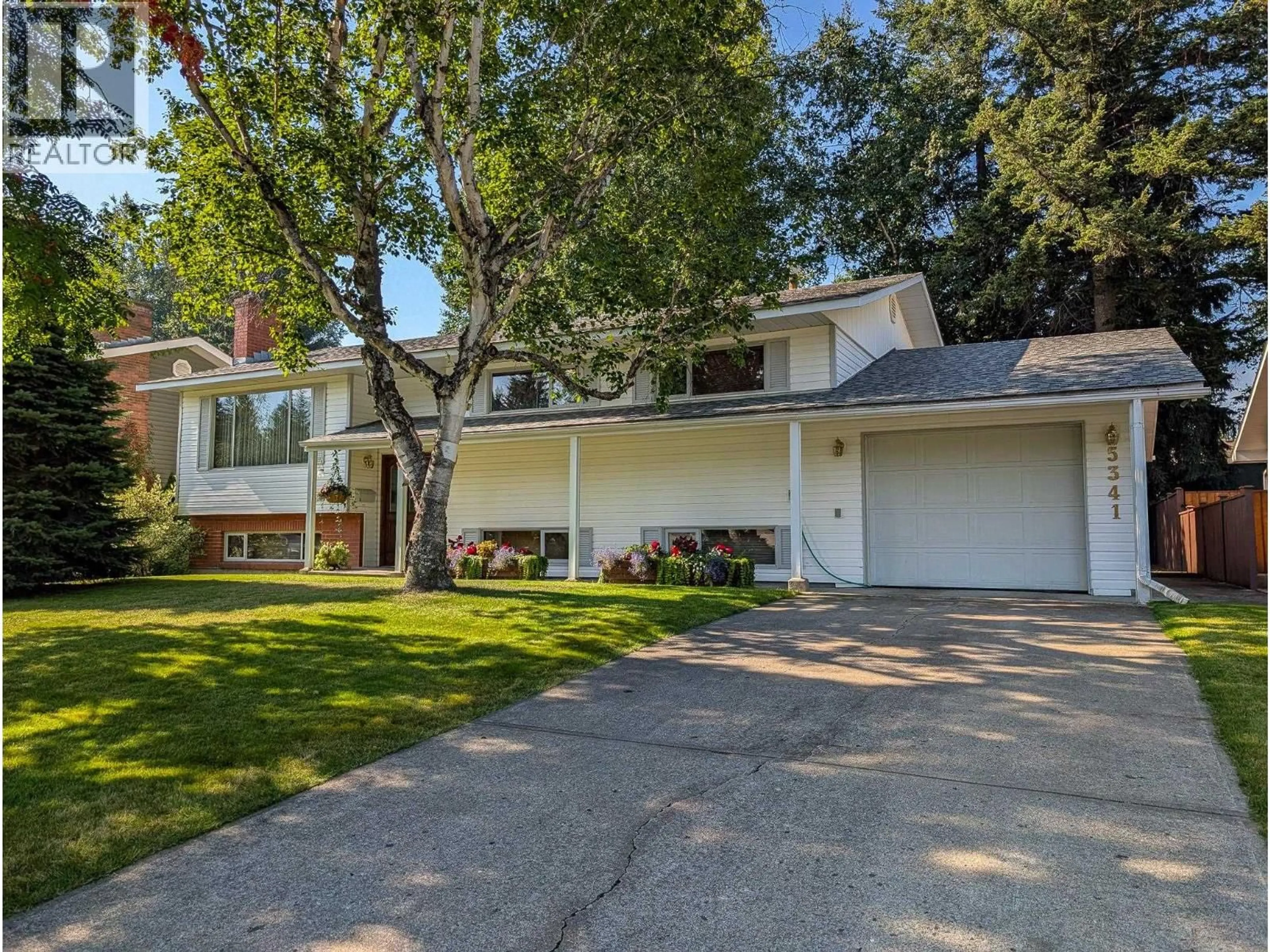 Home with vinyl exterior material, street for 5341 DALHOUSIE DRIVE, Prince George British Columbia V2N2A1