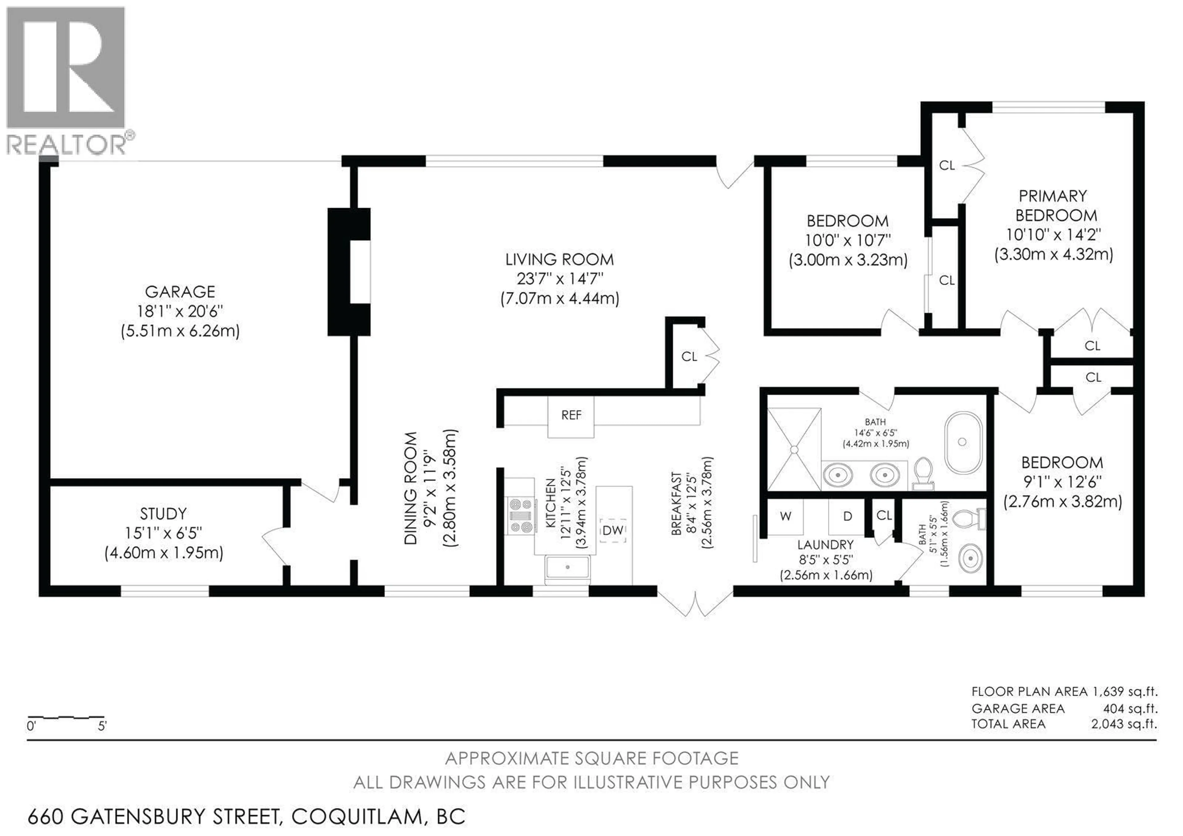 Floor plan for 660 GATENSBURY STREET, Coquitlam British Columbia V3J5G8
