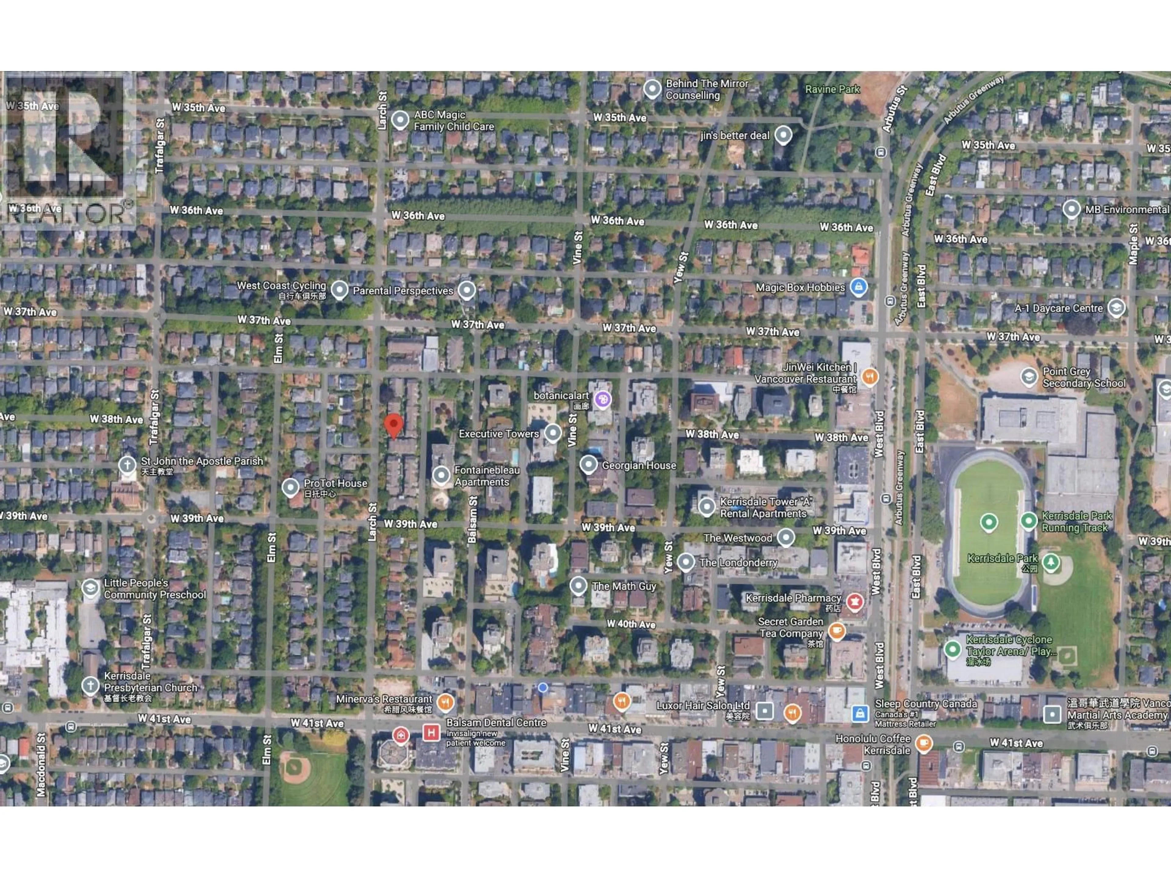 Picture of a map for 5406 LARCH STREET, Vancouver British Columbia V6M4C8