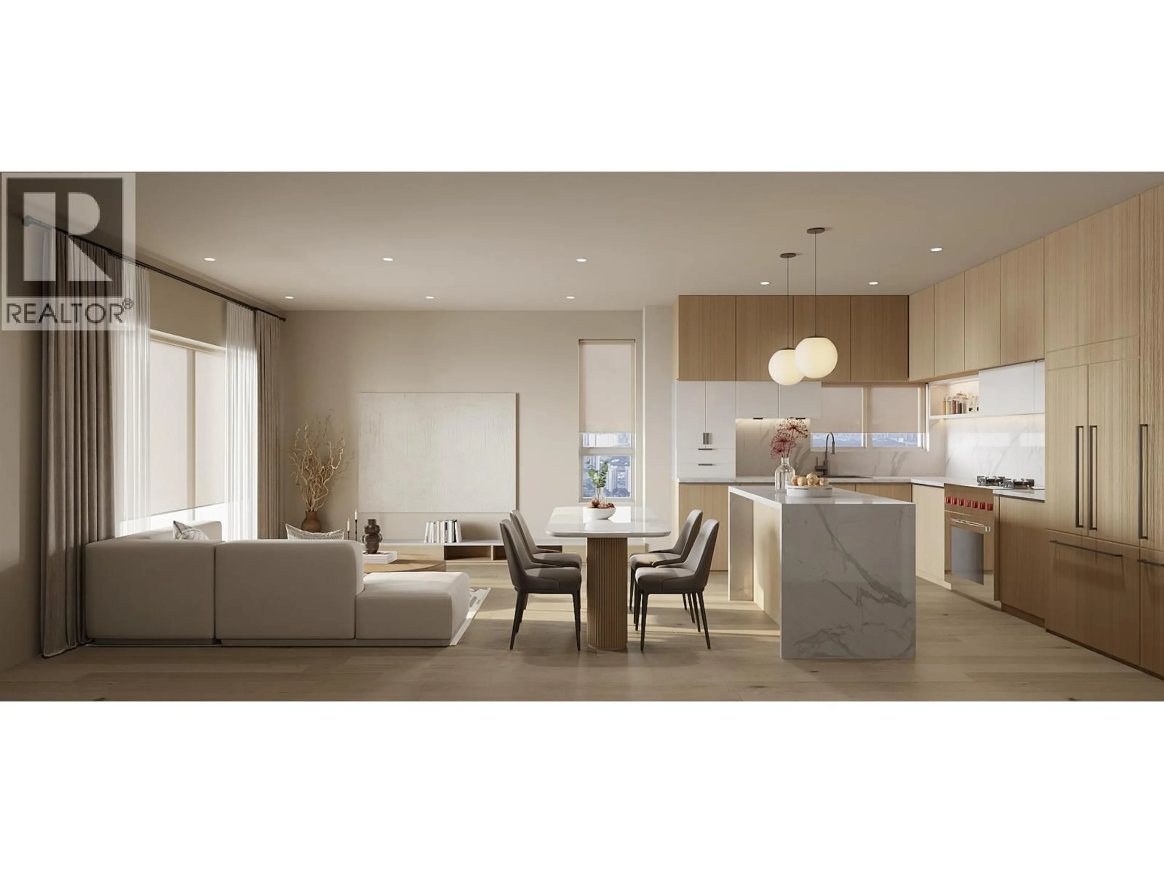 Open concept kitchen, wood/laminate floor for 1 - 3028 E 56TH AVENUE, Vancouver British Columbia V5S2A5