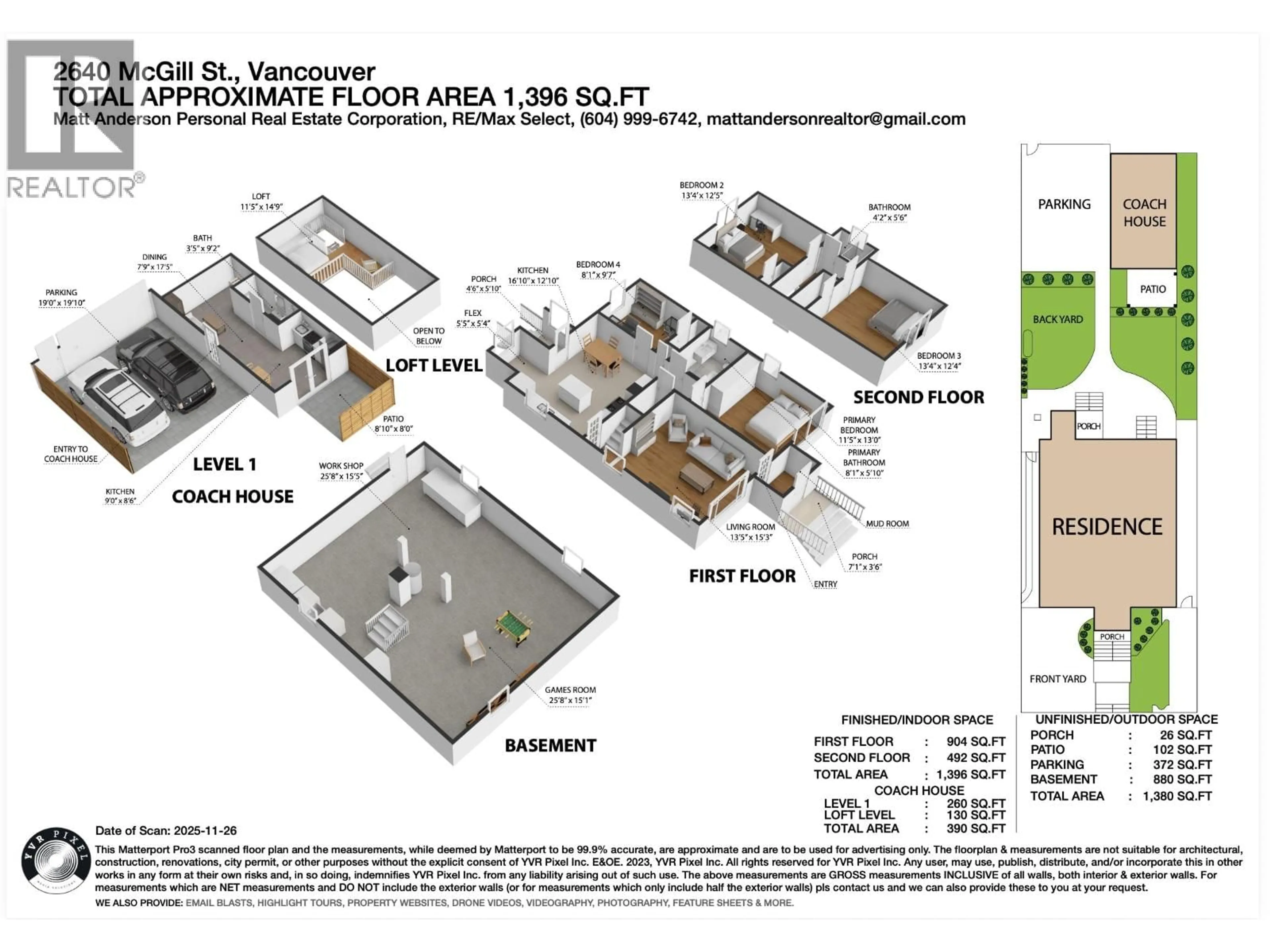Floor plan for 2640 MCGILL STREET, Vancouver British Columbia V5K1H3