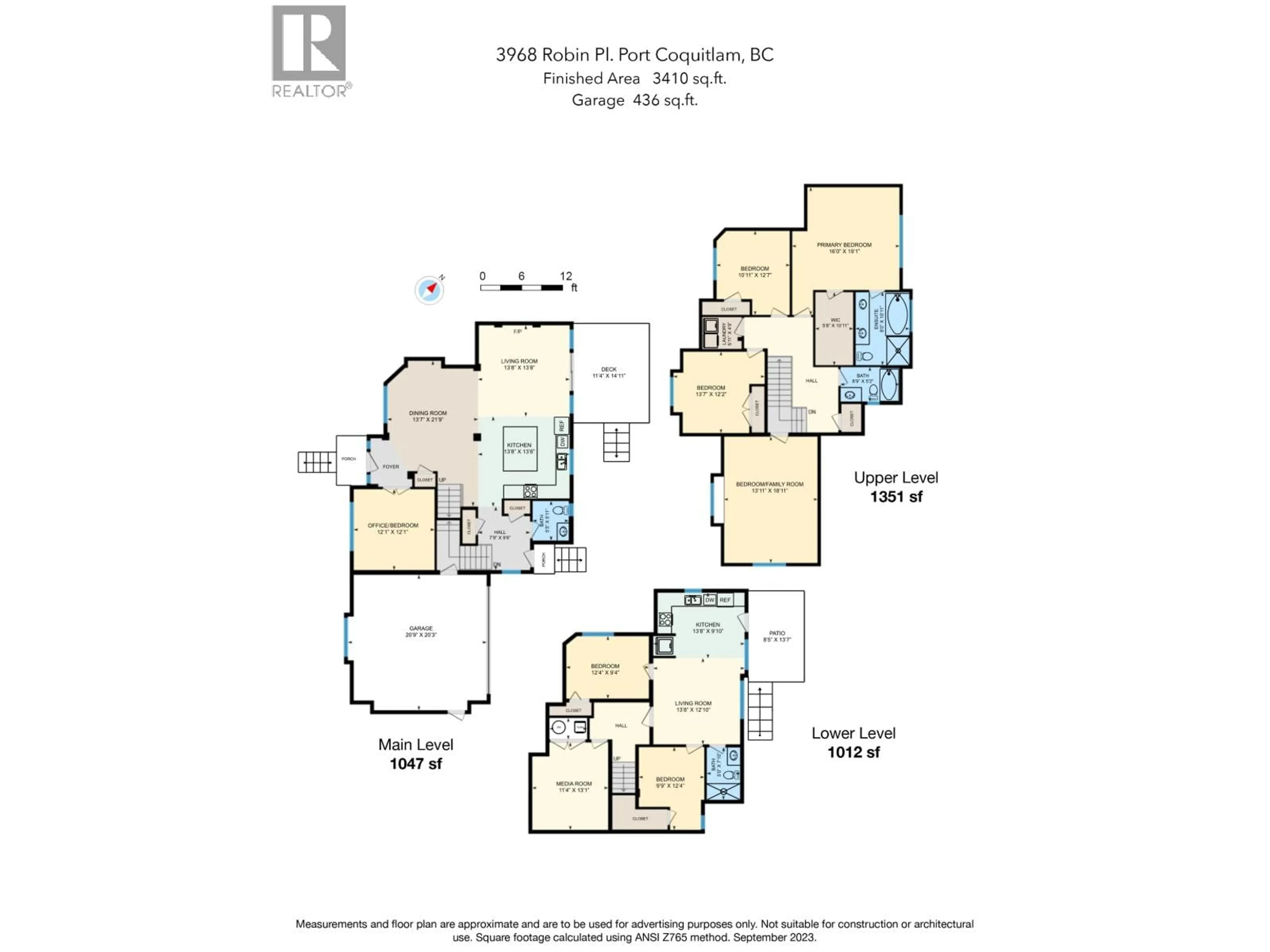 Floor plan for 3968 ROBIN PLACE, Port Coquitlam British Columbia V3B6R7