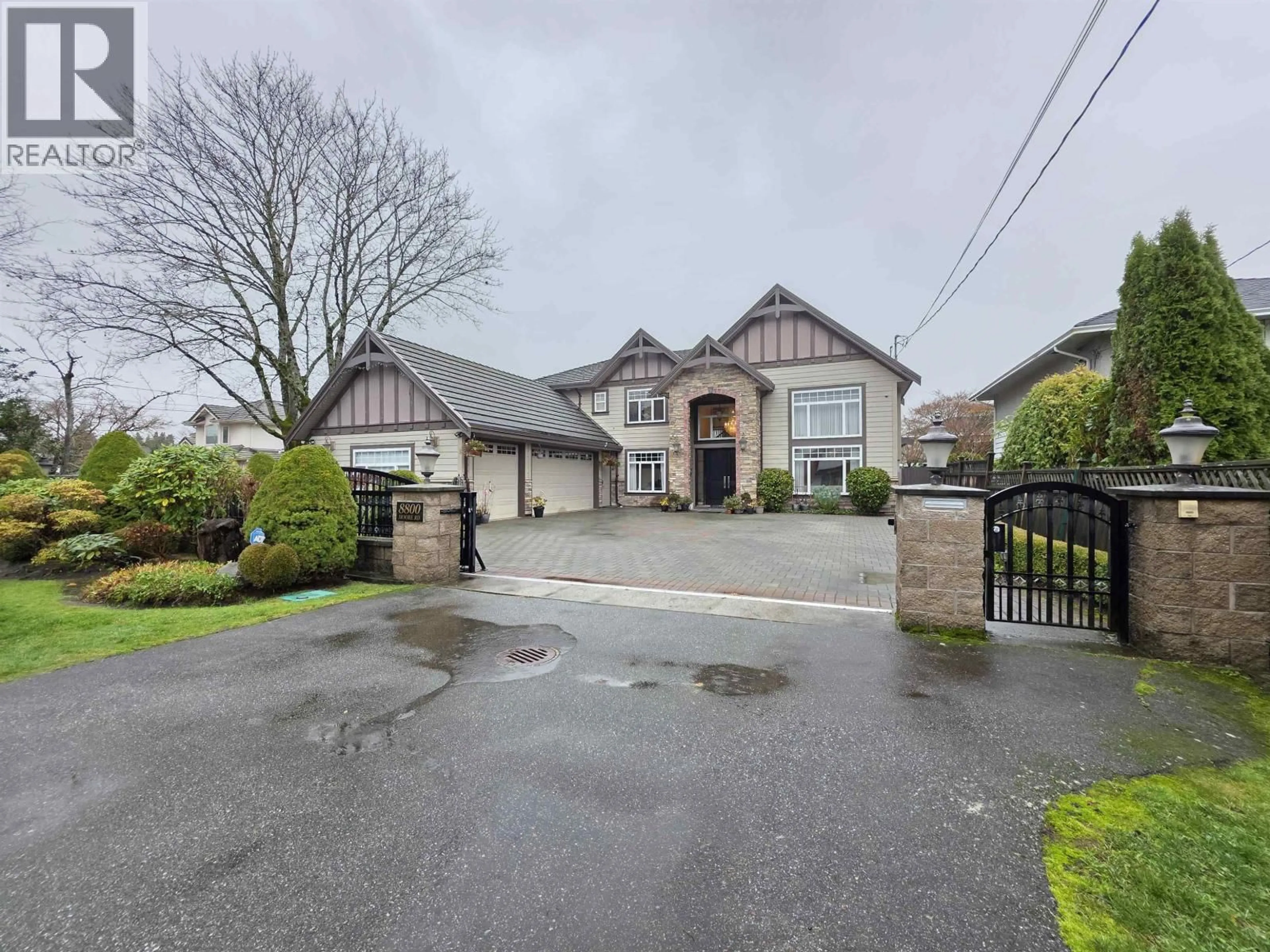 A pic from outside/outdoor area/front of a property/back of a property/a pic from drone, street for 8800 MOORE ROAD, Richmond British Columbia V6Y2J1