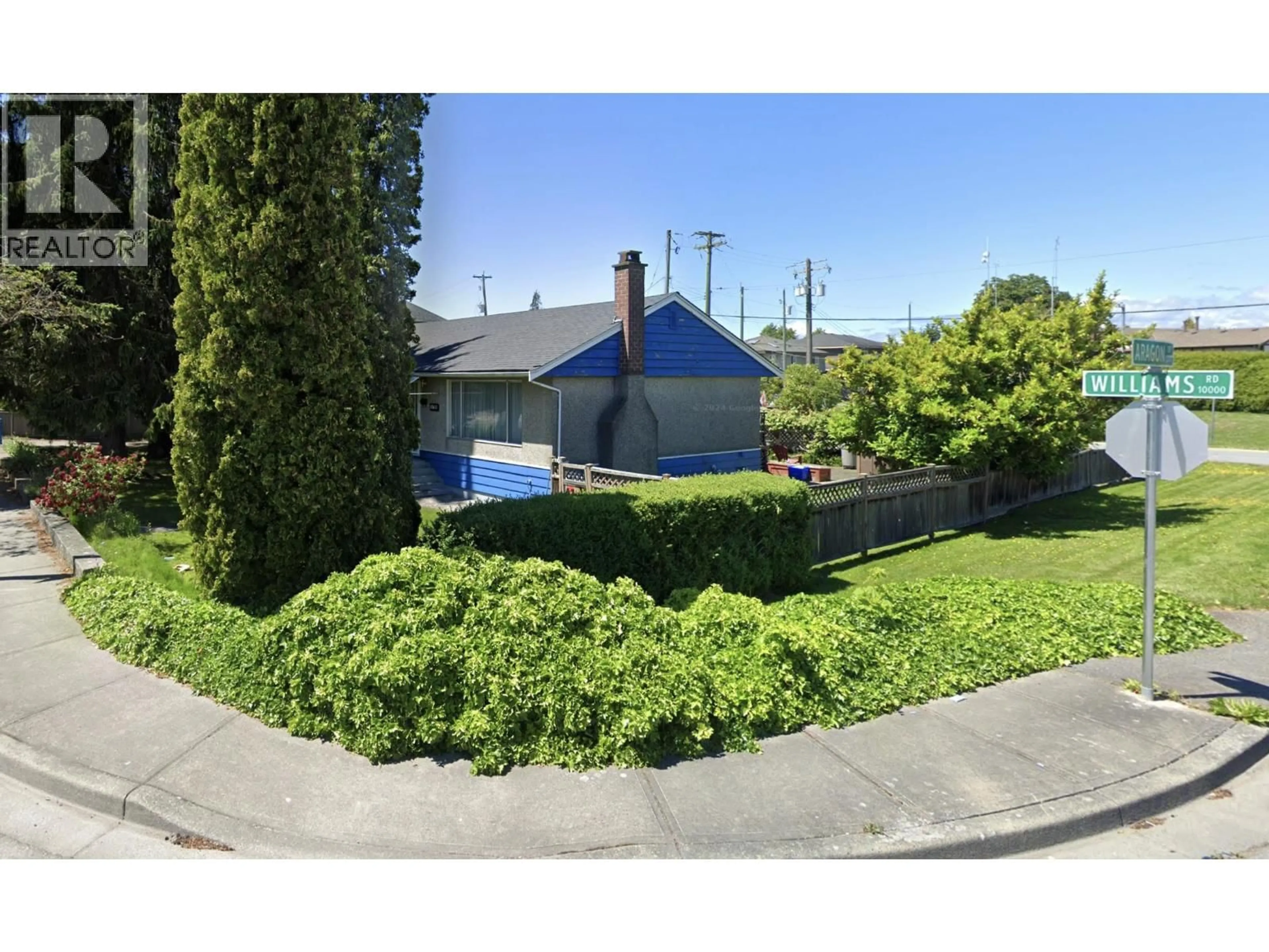 A pic from outside/outdoor area/front of a property/back of a property/a pic from drone, street for 10411 WILLIAMS ROAD, Richmond British Columbia V7A1H6
