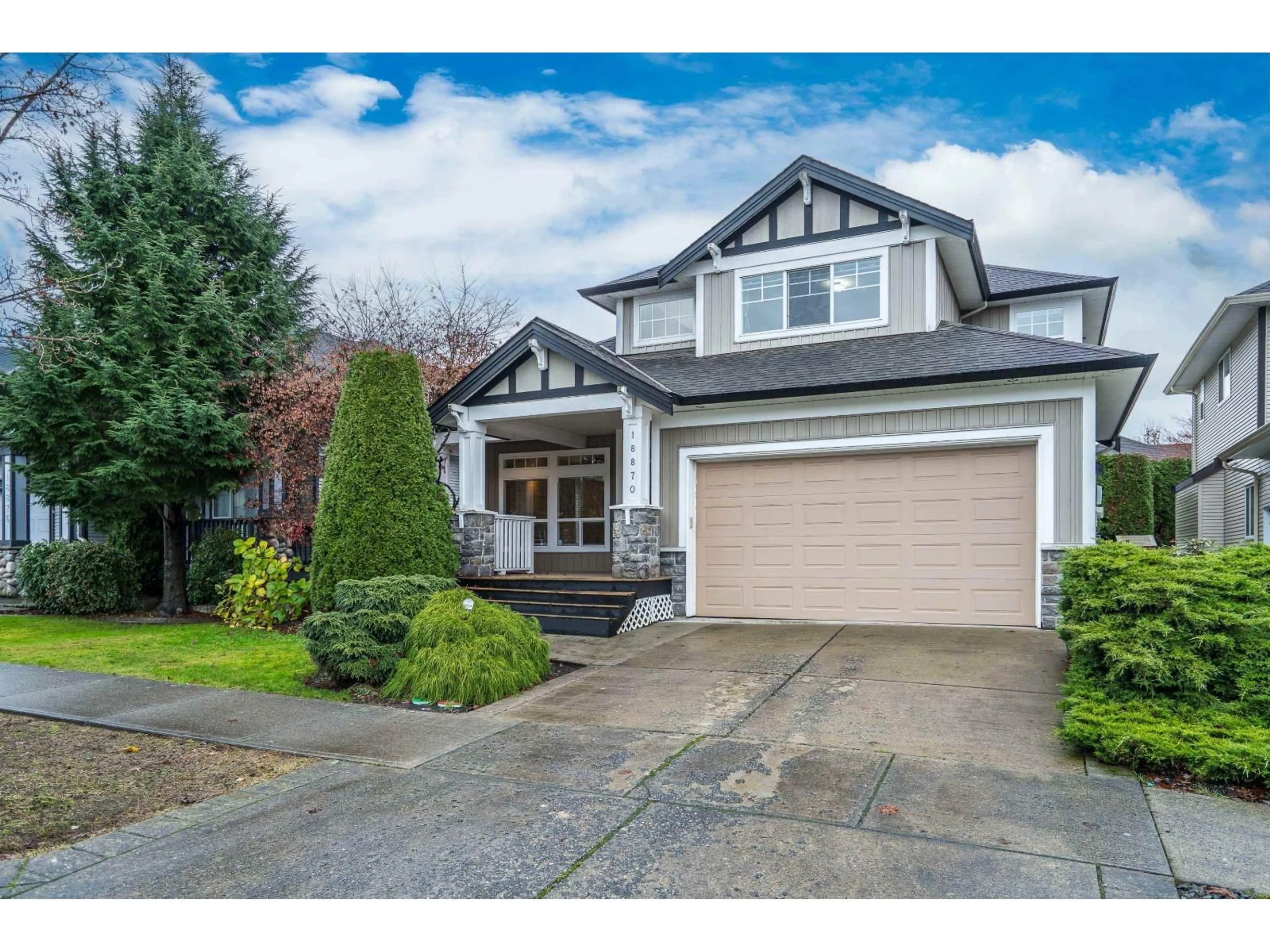 Home with vinyl exterior material, street for 18870 69A AVENUE, Surrey British Columbia V4N5K2