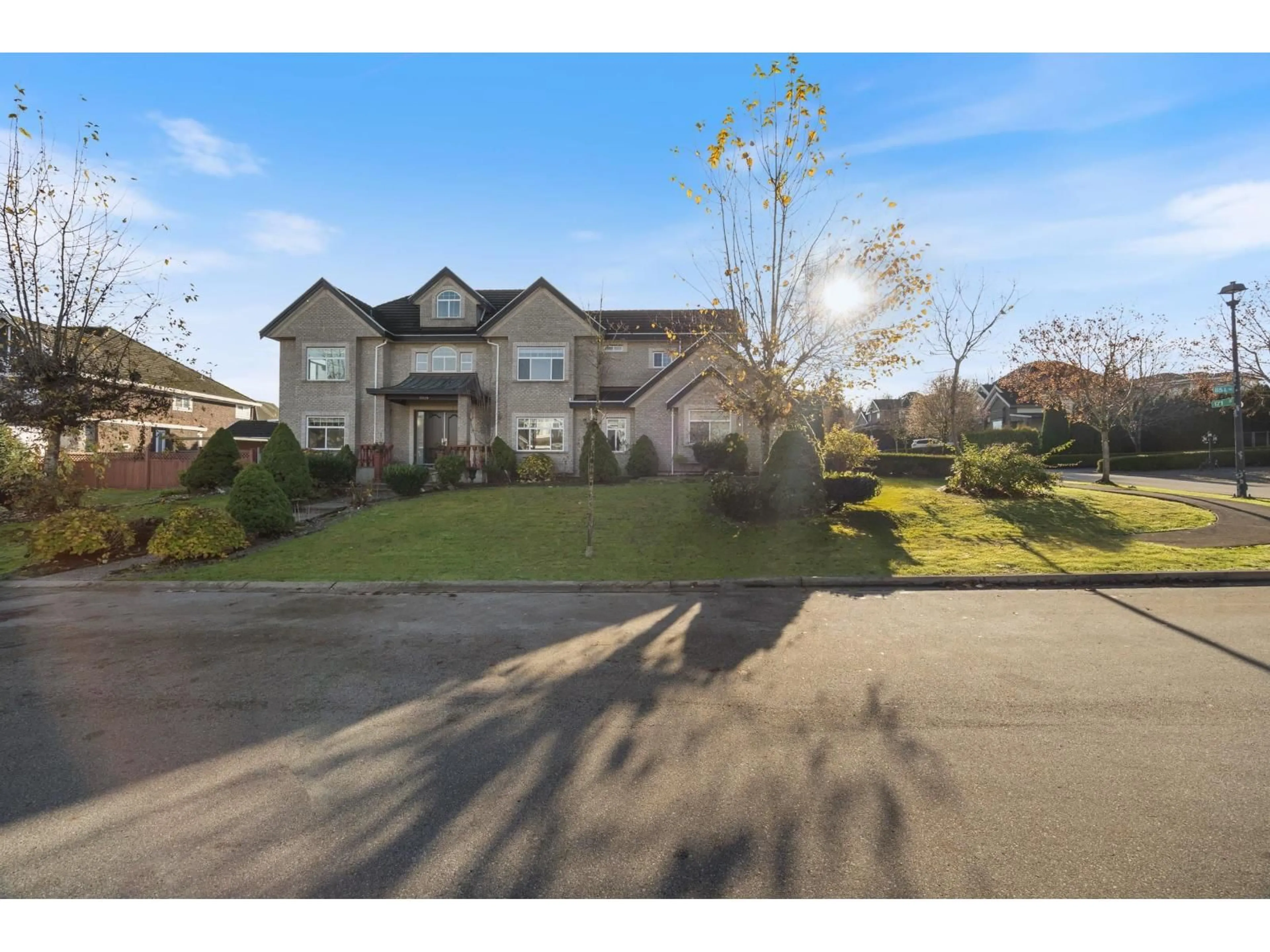 A pic from outside/outdoor area/front of a property/back of a property/a pic from drone, street for 17120 85A AVENUE, Surrey British Columbia V4N0B1