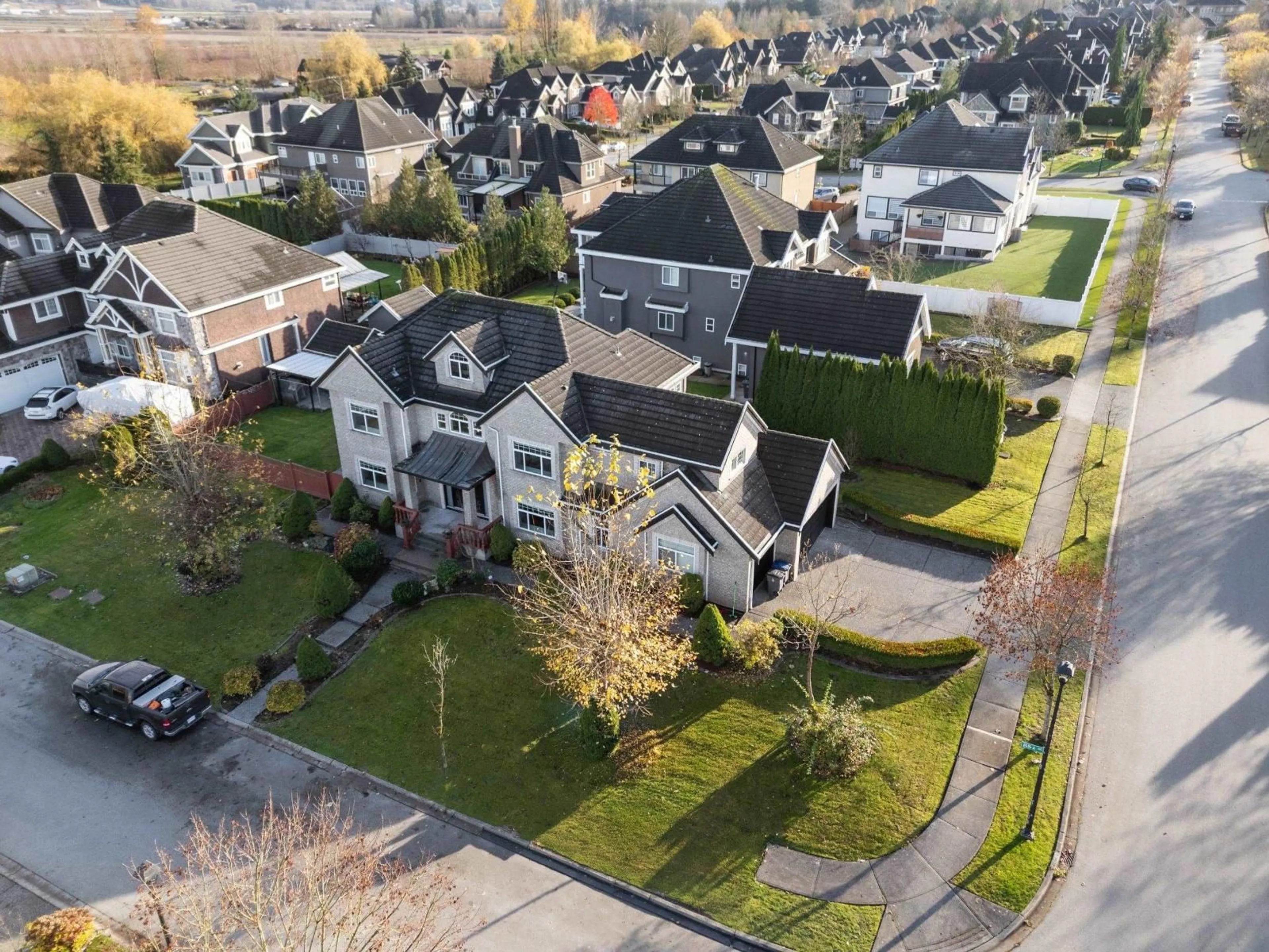 A pic from outside/outdoor area/front of a property/back of a property/a pic from drone, street for 17120 85A AVENUE, Surrey British Columbia V4N0B1