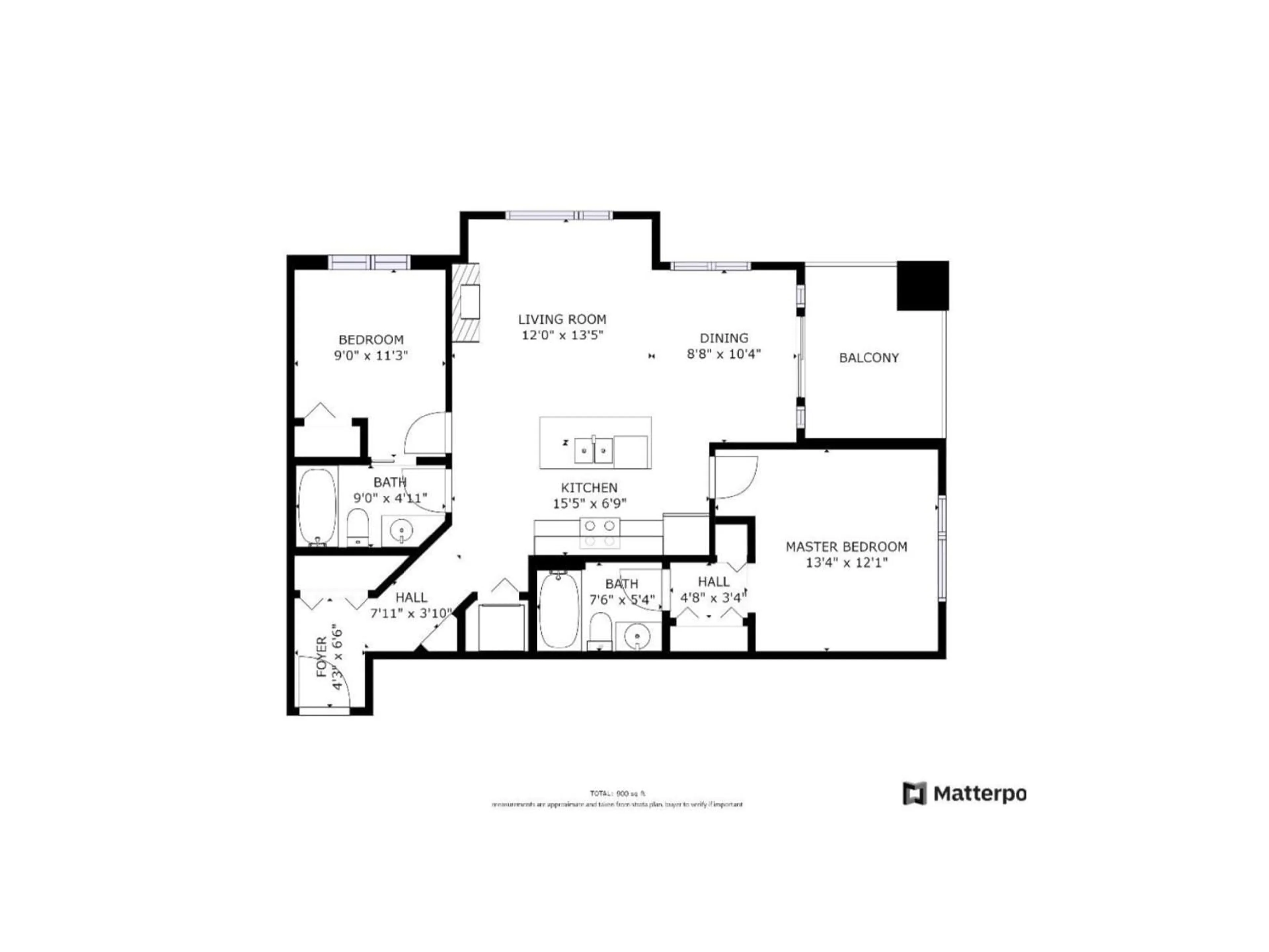 Floor plan for 204 - 13339 102A AVENUE, Surrey British Columbia V3T0C5