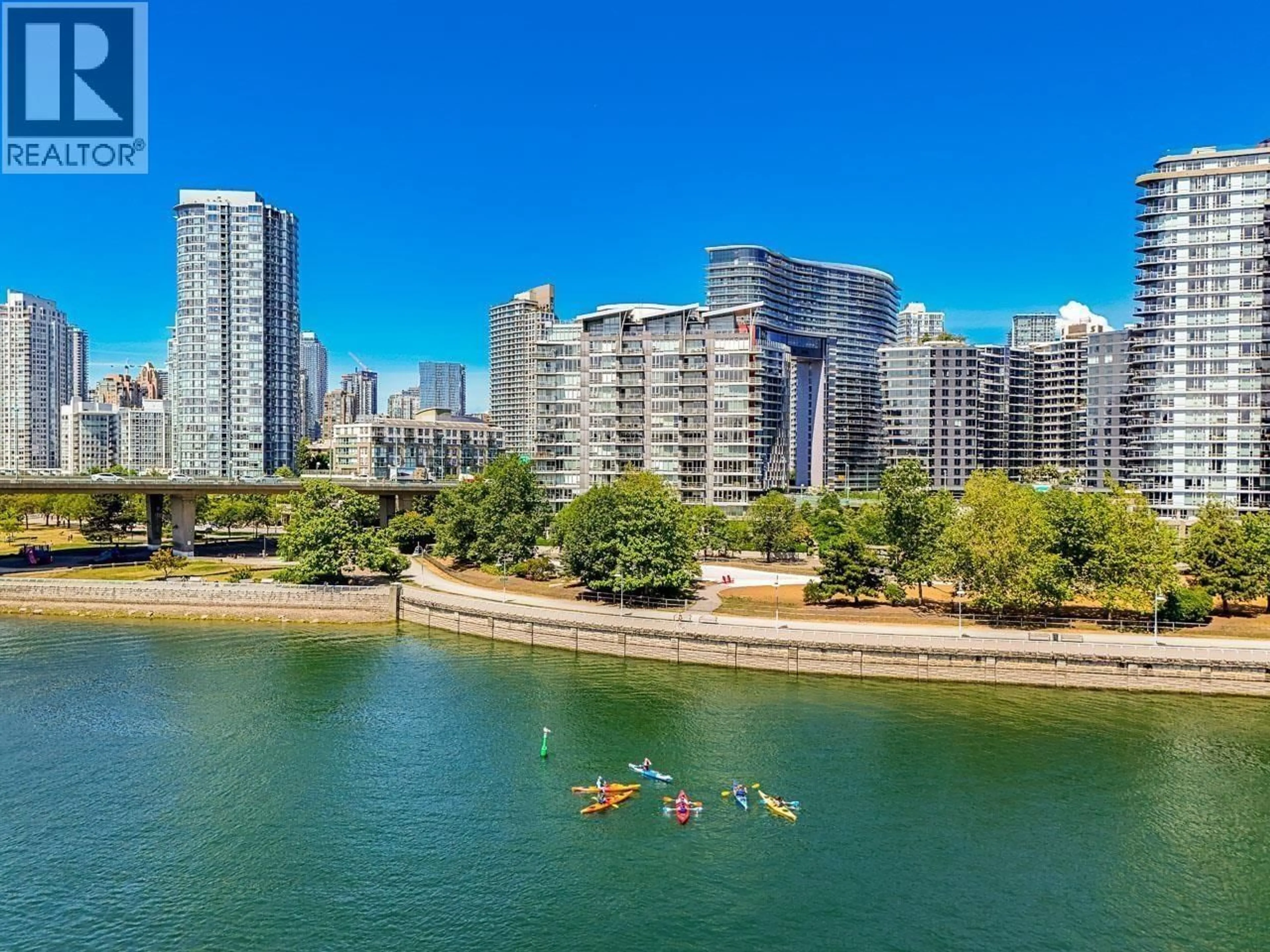 A pic from outside/outdoor area/front of a property/back of a property/a pic from drone, water/lake/river/ocean view for 106 - 980 COOPERAGE WAY, Vancouver British Columbia V6B0C3