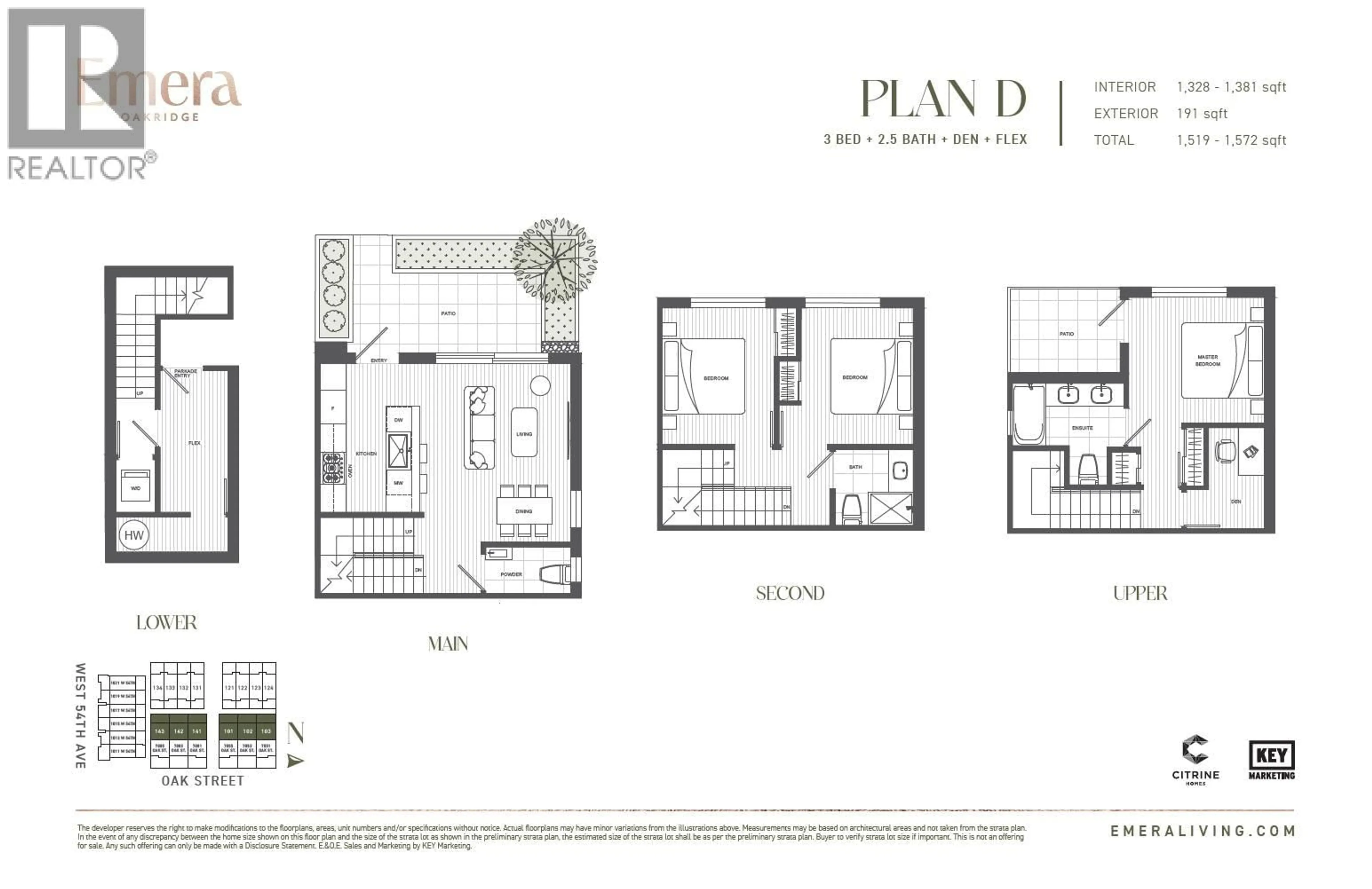 Floor plan for 142 - 7071 OAK STREET, Vancouver British Columbia V6P3Z8