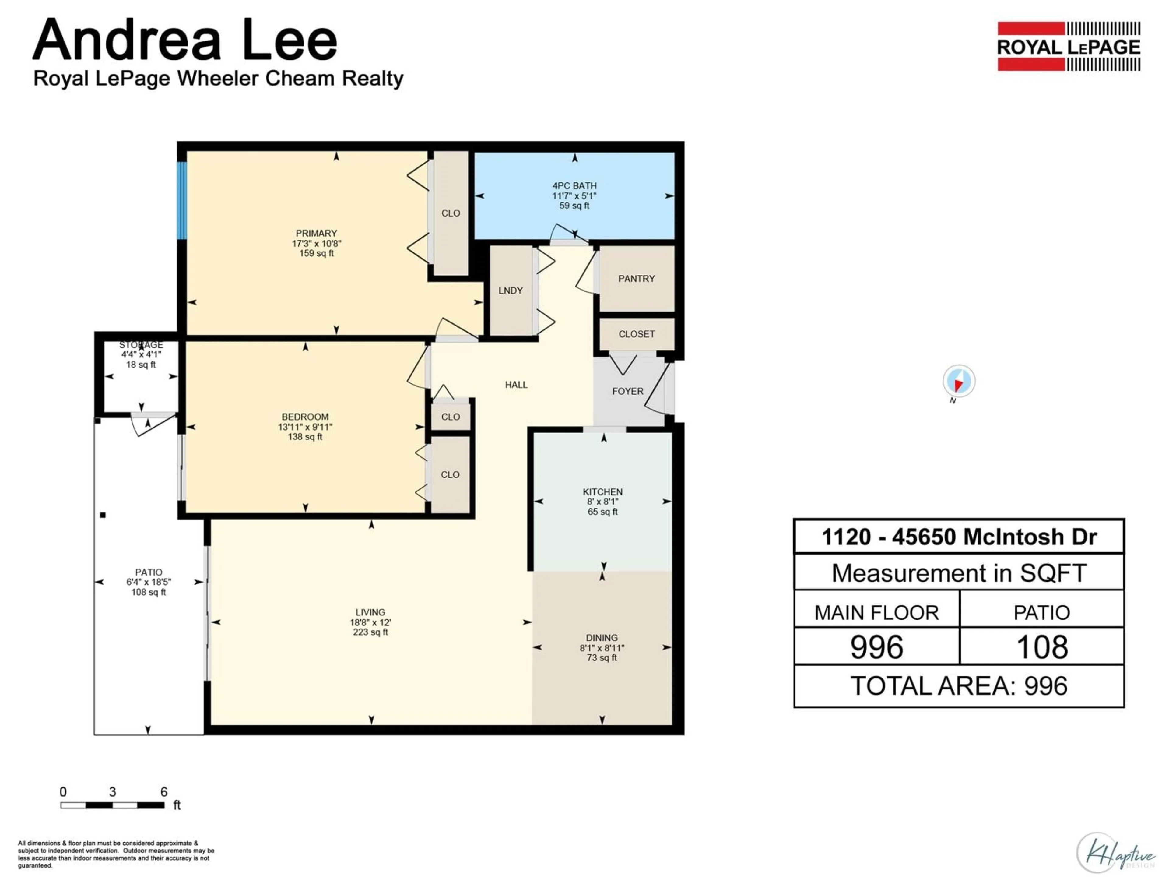 Floor plan for 1120 - 45650 MCINTOSH DRIVE, Chilliwack British Columbia V2P6Y5