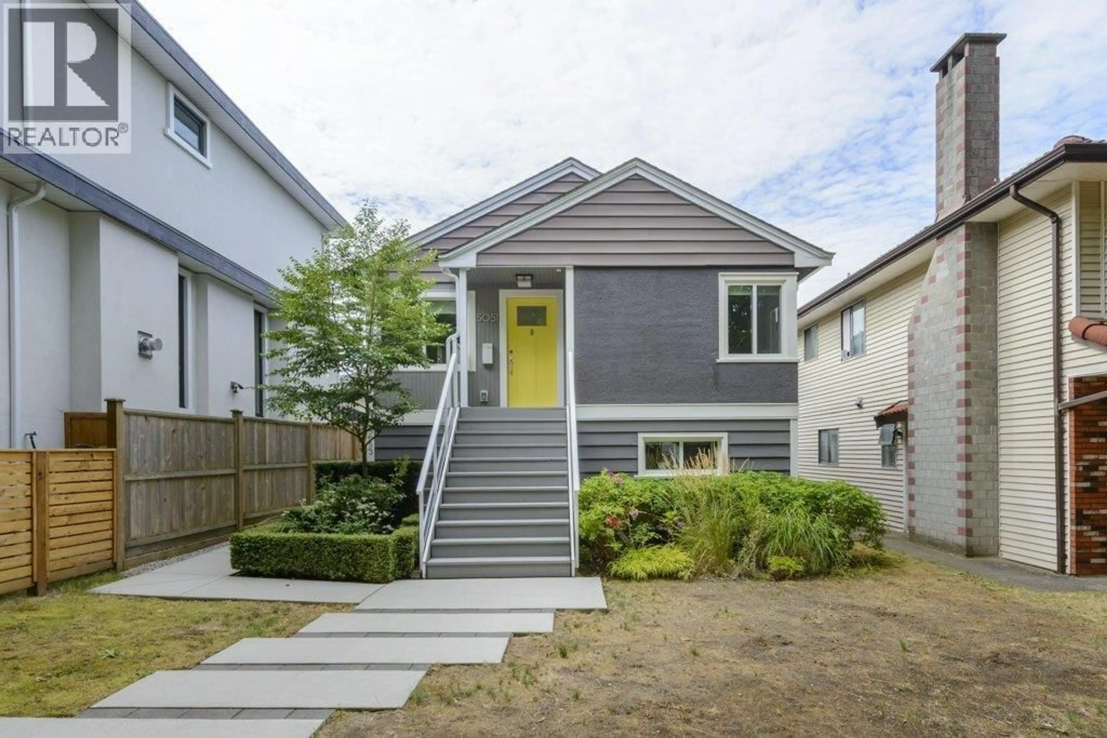 Home with vinyl exterior material, street for 5051 SHERBROOKE STREET, Vancouver British Columbia V5W3M1