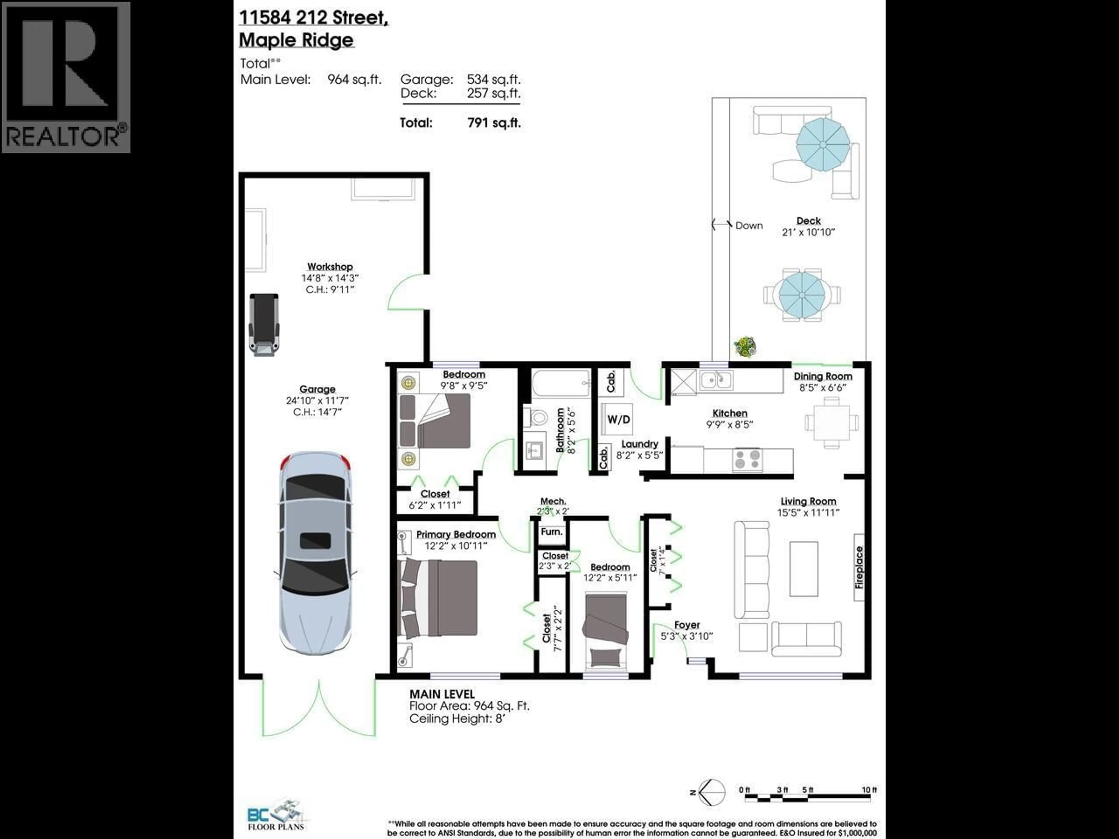 Floor plan for 11584 212 STREET, Maple Ridge British Columbia V2X4Z5