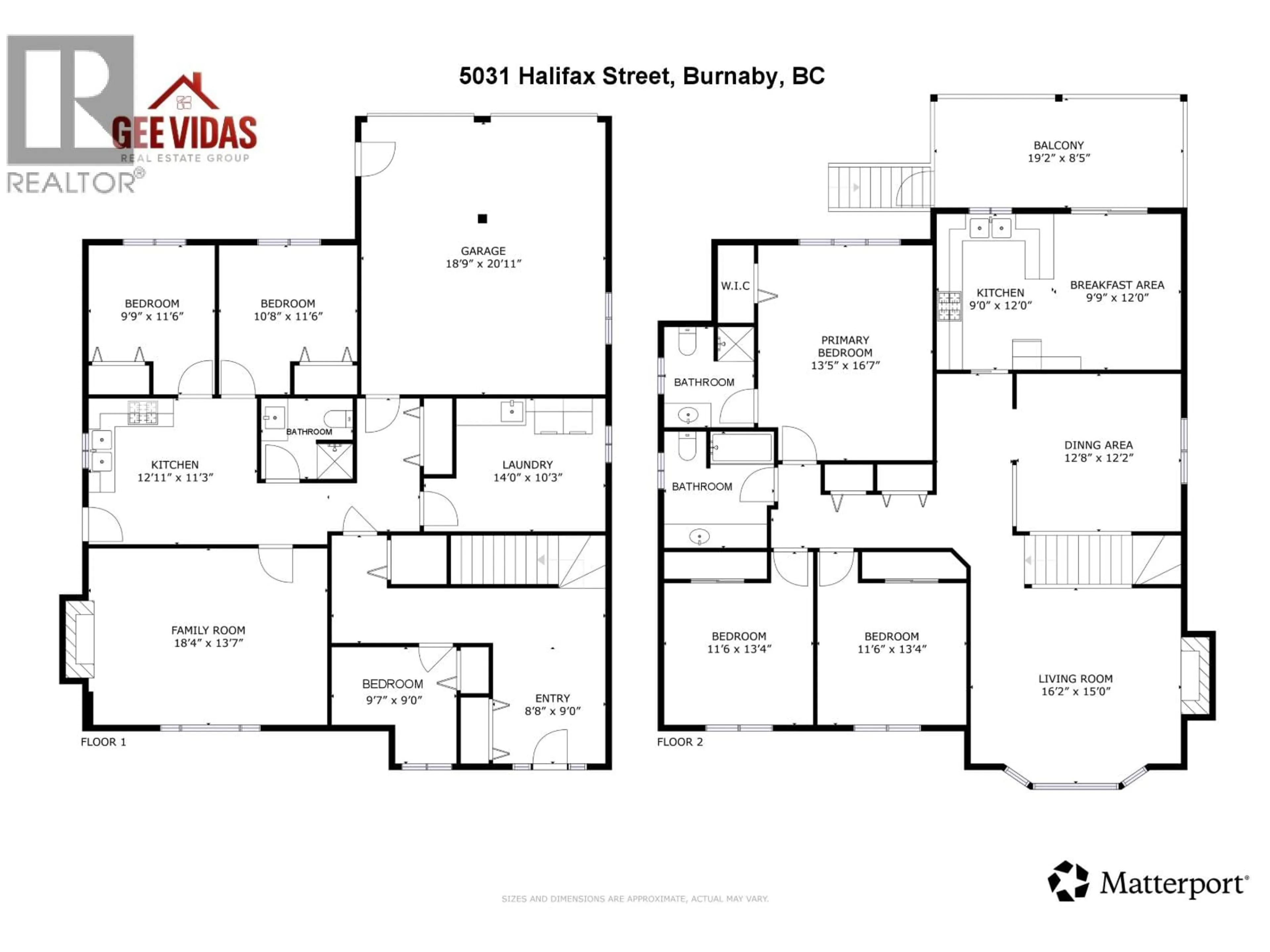 Floor plan for 5031 HALIFAX STREET, Burnaby British Columbia V5B2N4