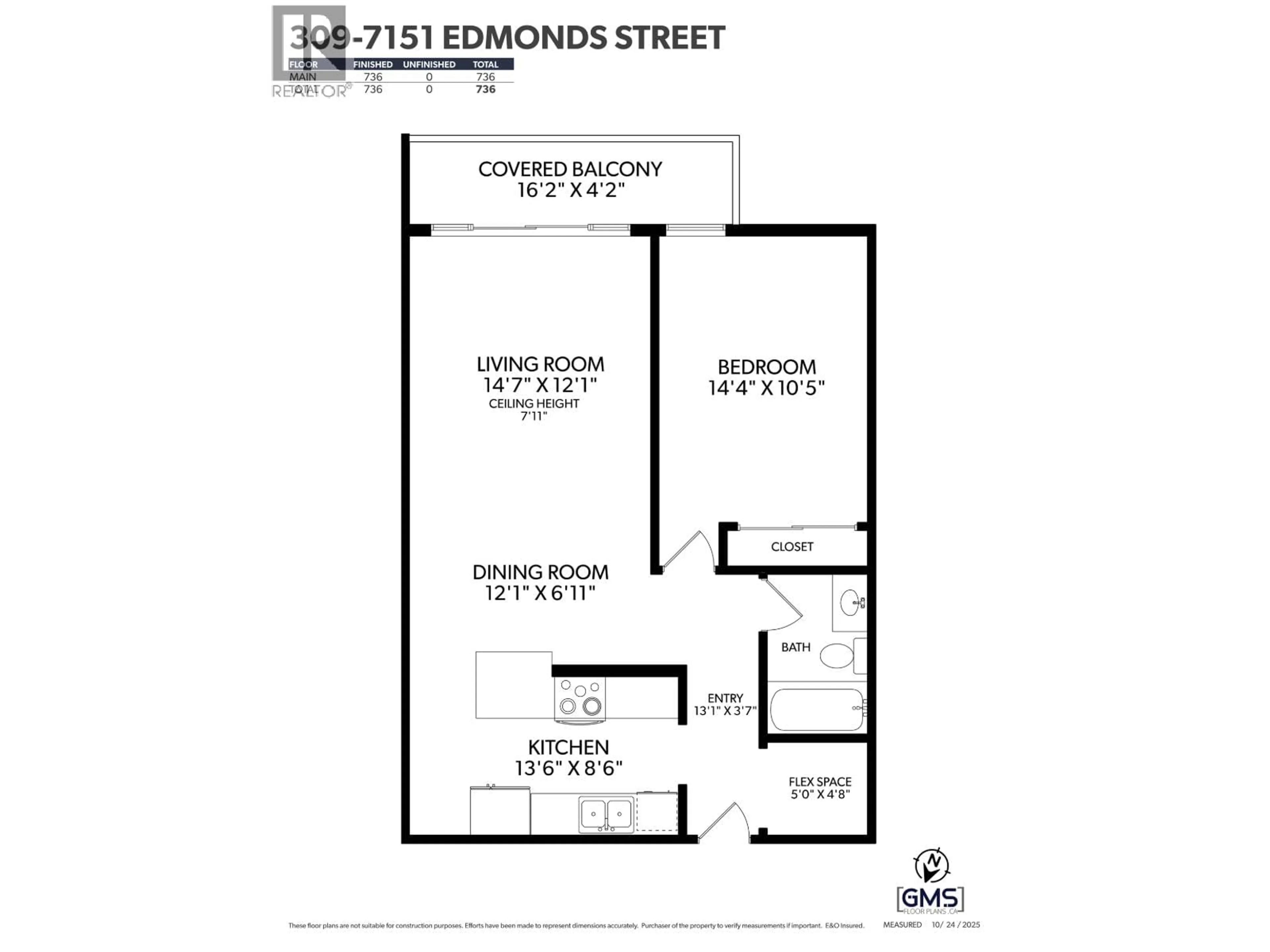 Floor plan for 309 - 7151 EDMONDS STREET, Burnaby British Columbia V3N4N5
