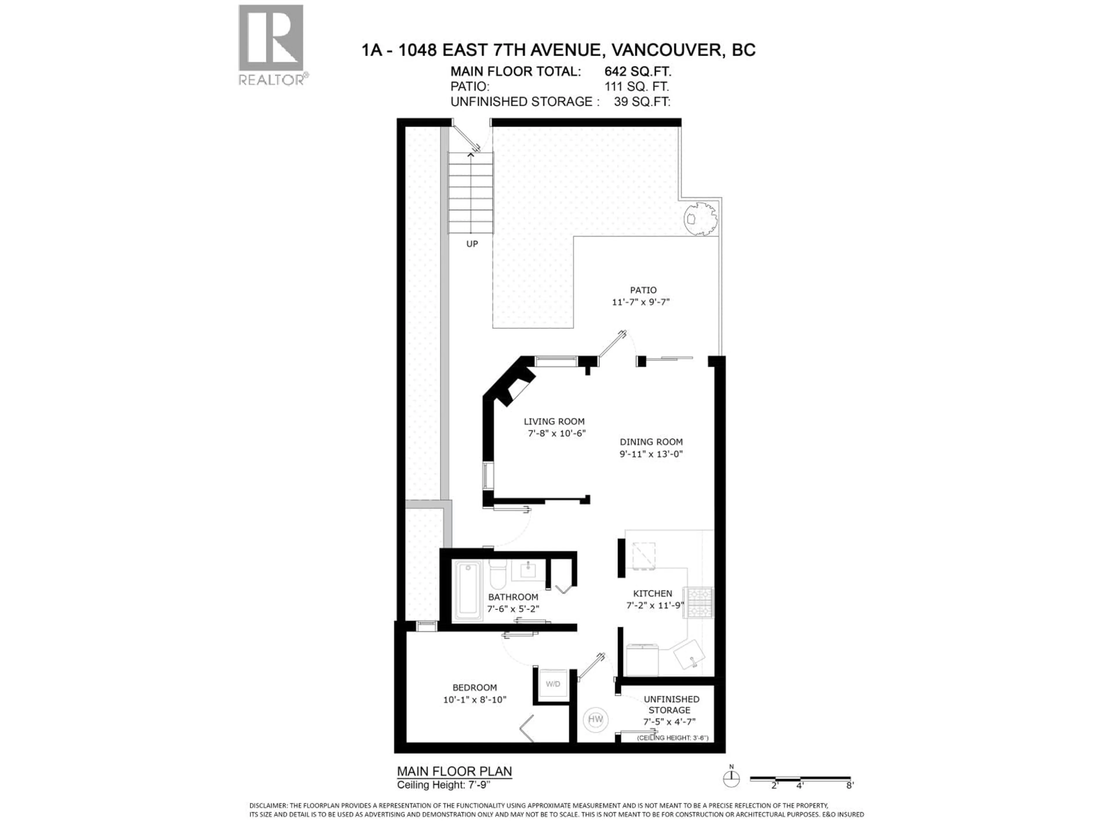 Floor plan for 1A - 1048 7TH AVENUE, Vancouver British Columbia V5T1P7