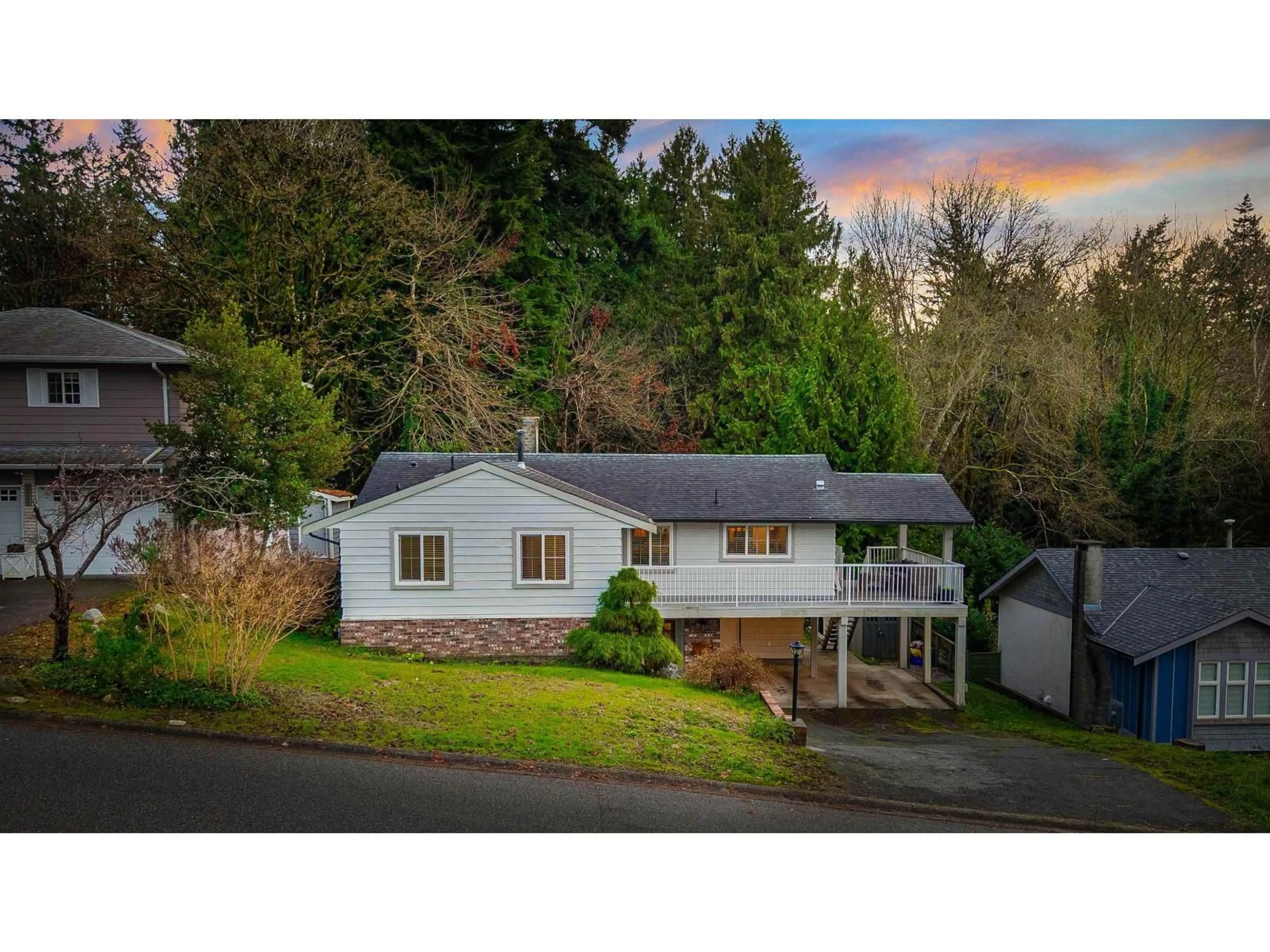 A pic from outside/outdoor area/front of a property/back of a property/a pic from drone, street for 7403 BARRYMORE DRIVE, Delta British Columbia V4C6X3