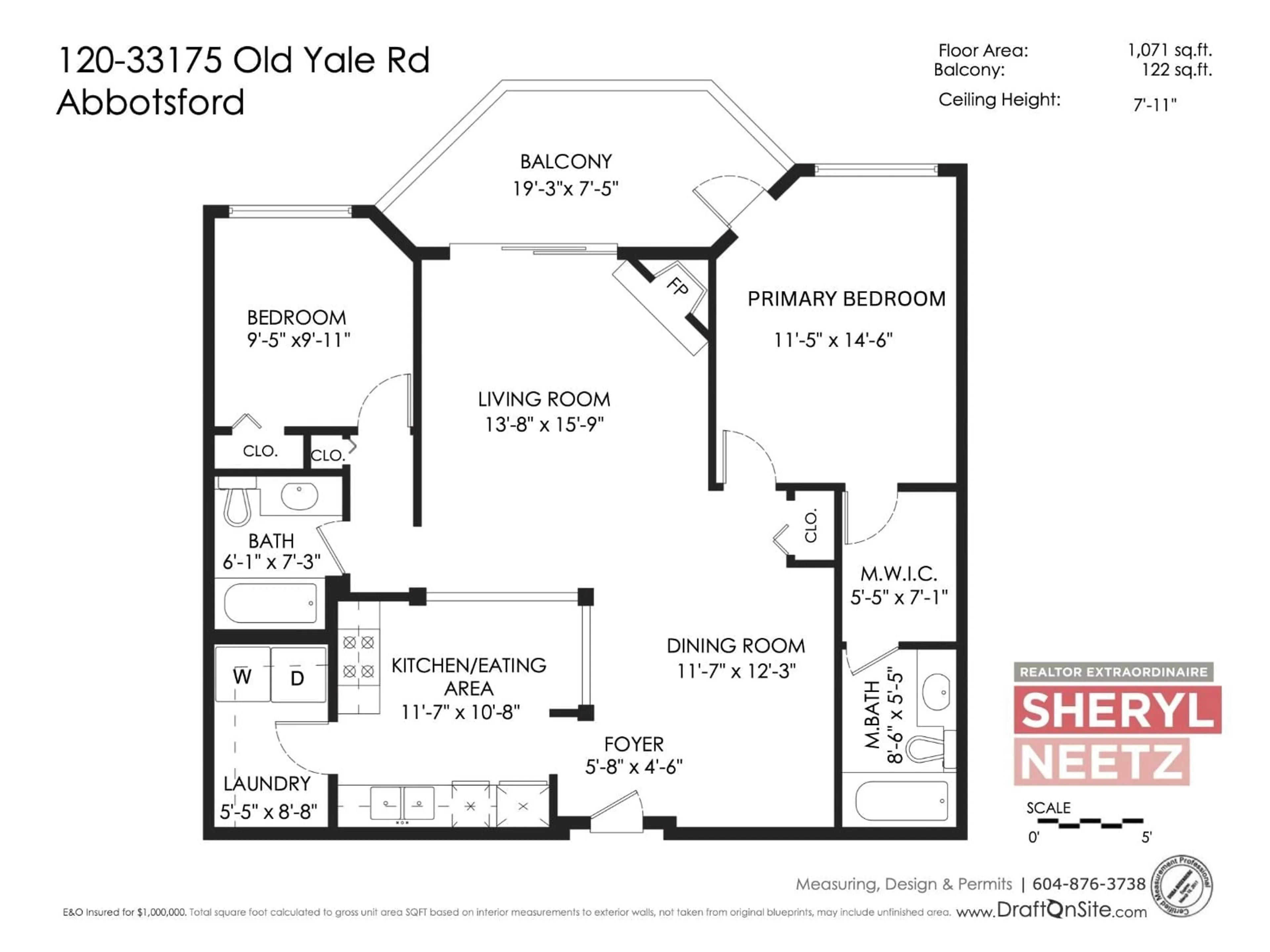 Floor plan for 120 - 33175 OLD YALE ROAD, Abbotsford British Columbia V2S2J4
