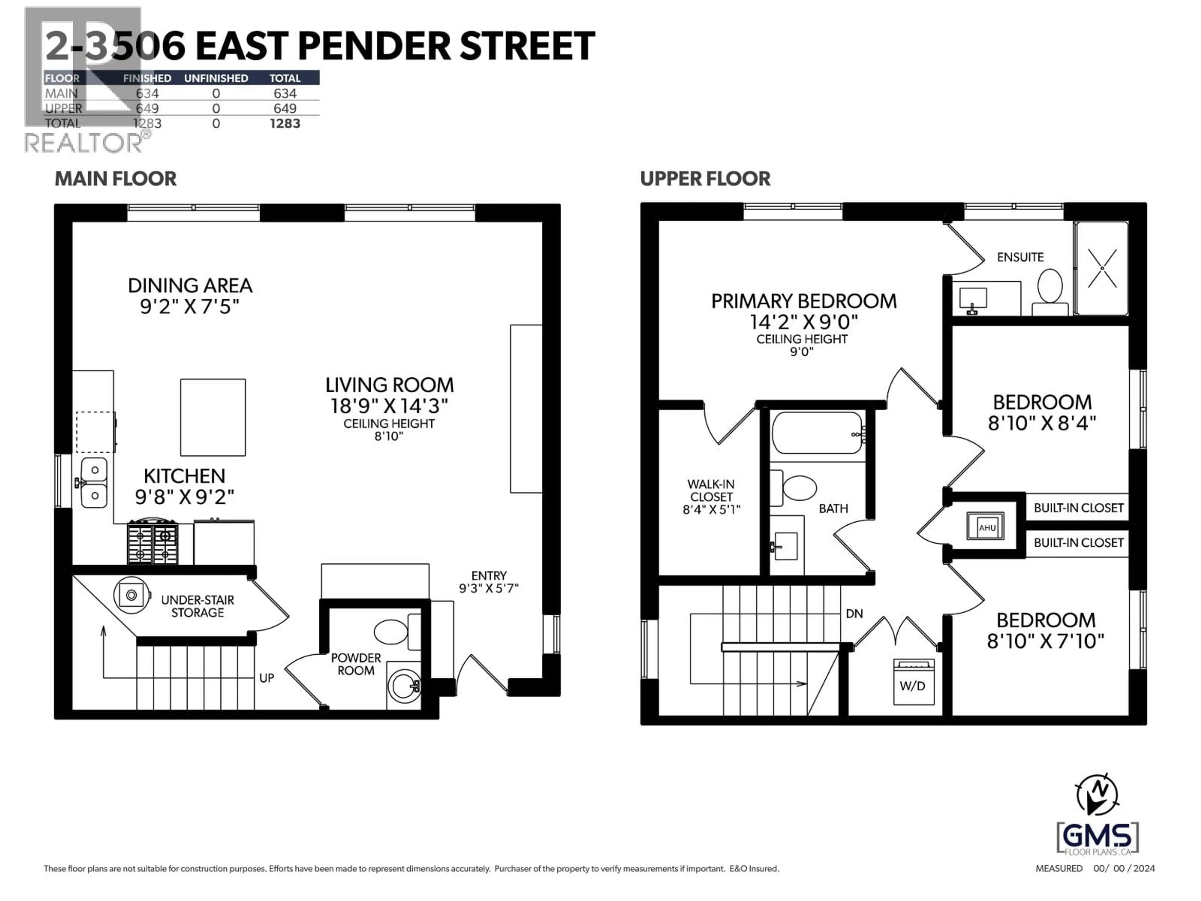 Floor plan for 2 - 3506 PENDER STREET, Vancouver British Columbia V5K2E3