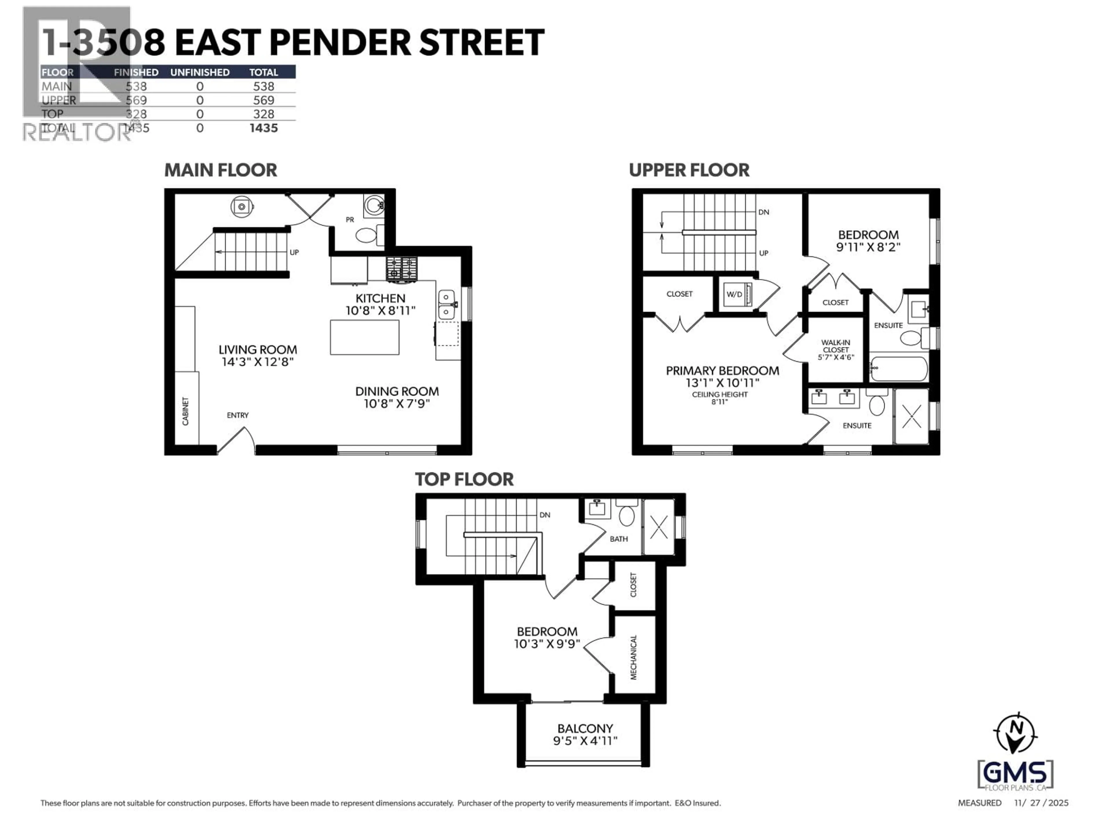 Floor plan for 1 - 3508 PENDER STREET, Vancouver British Columbia V5K2E3