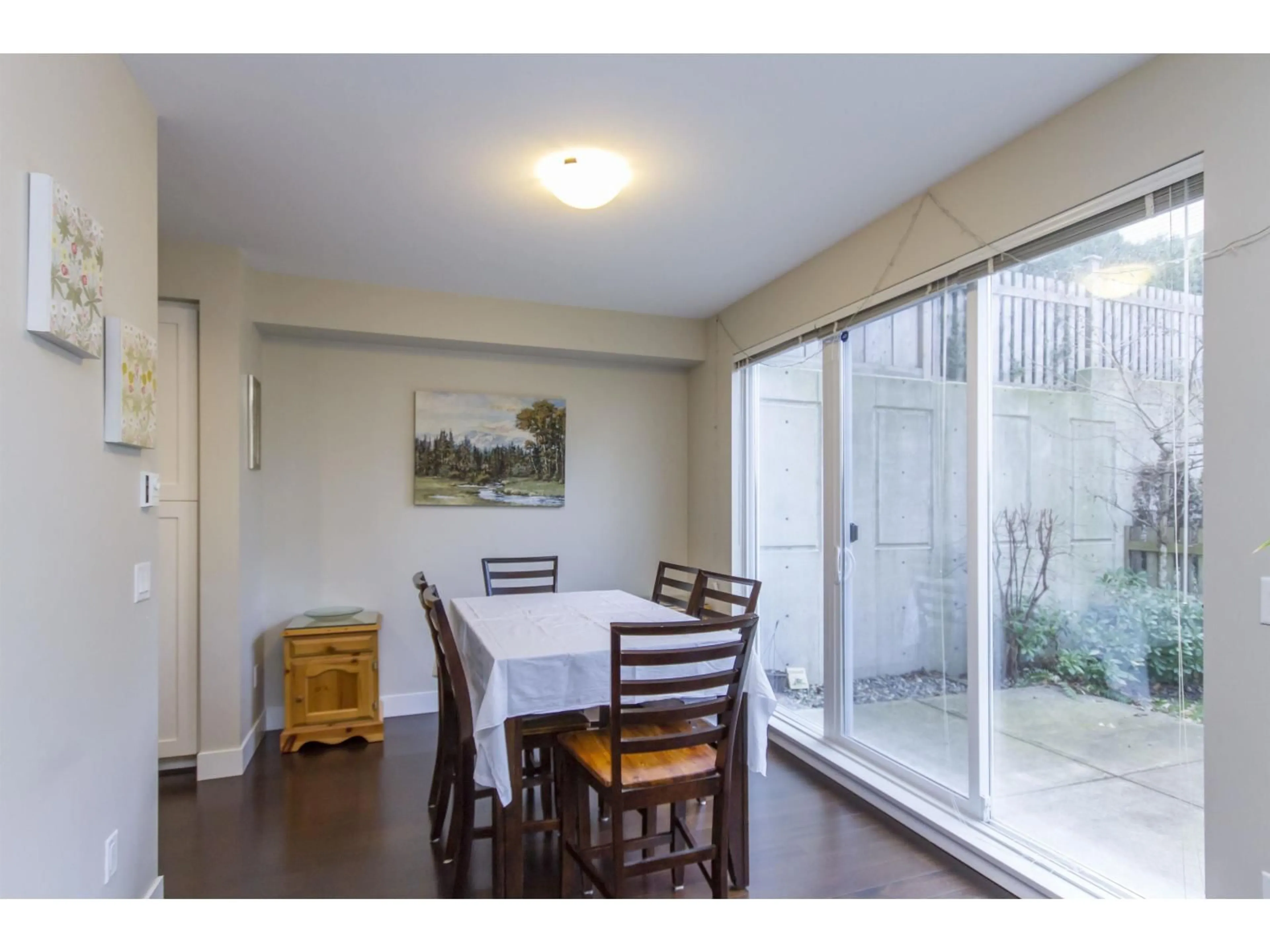 Dining room, wood/laminate floor for 203 - 2501 161 A STREET, Surrey British Columbia V3Z7Y6