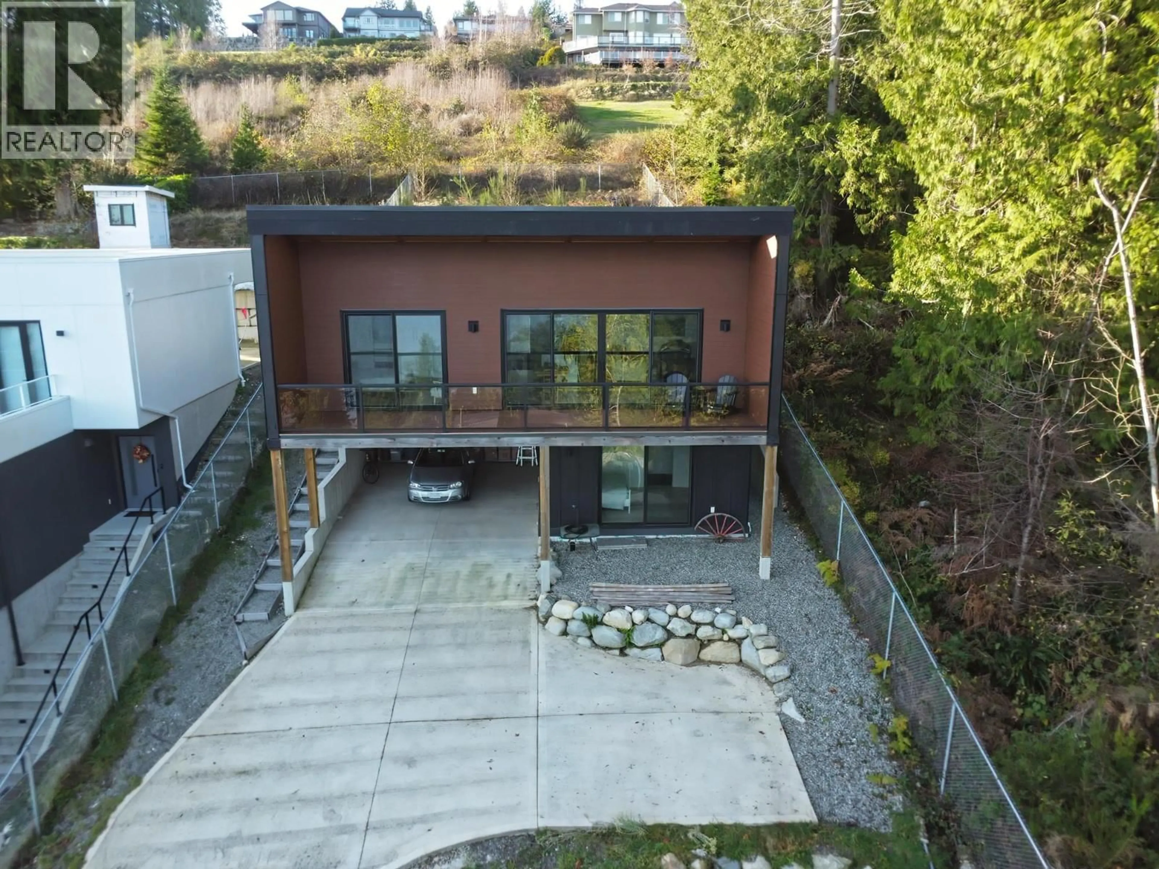 A pic from outside/outdoor area/front of a property/back of a property/a pic from drone, unknown for 1829 NORTH ROAD, Gibsons British Columbia V0N1V1