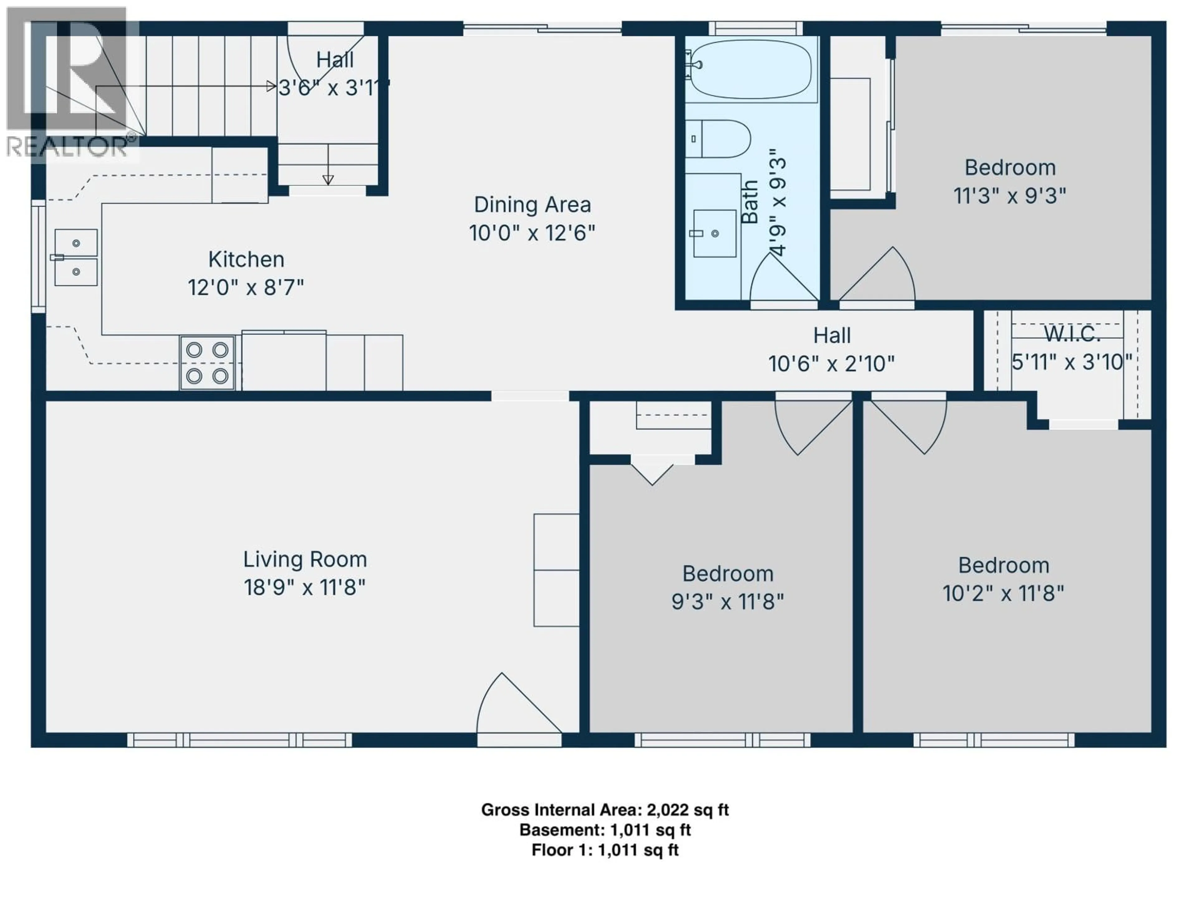 Floor plan for 9612 105 AVENUE, Fort St. John British Columbia V1J2M1
