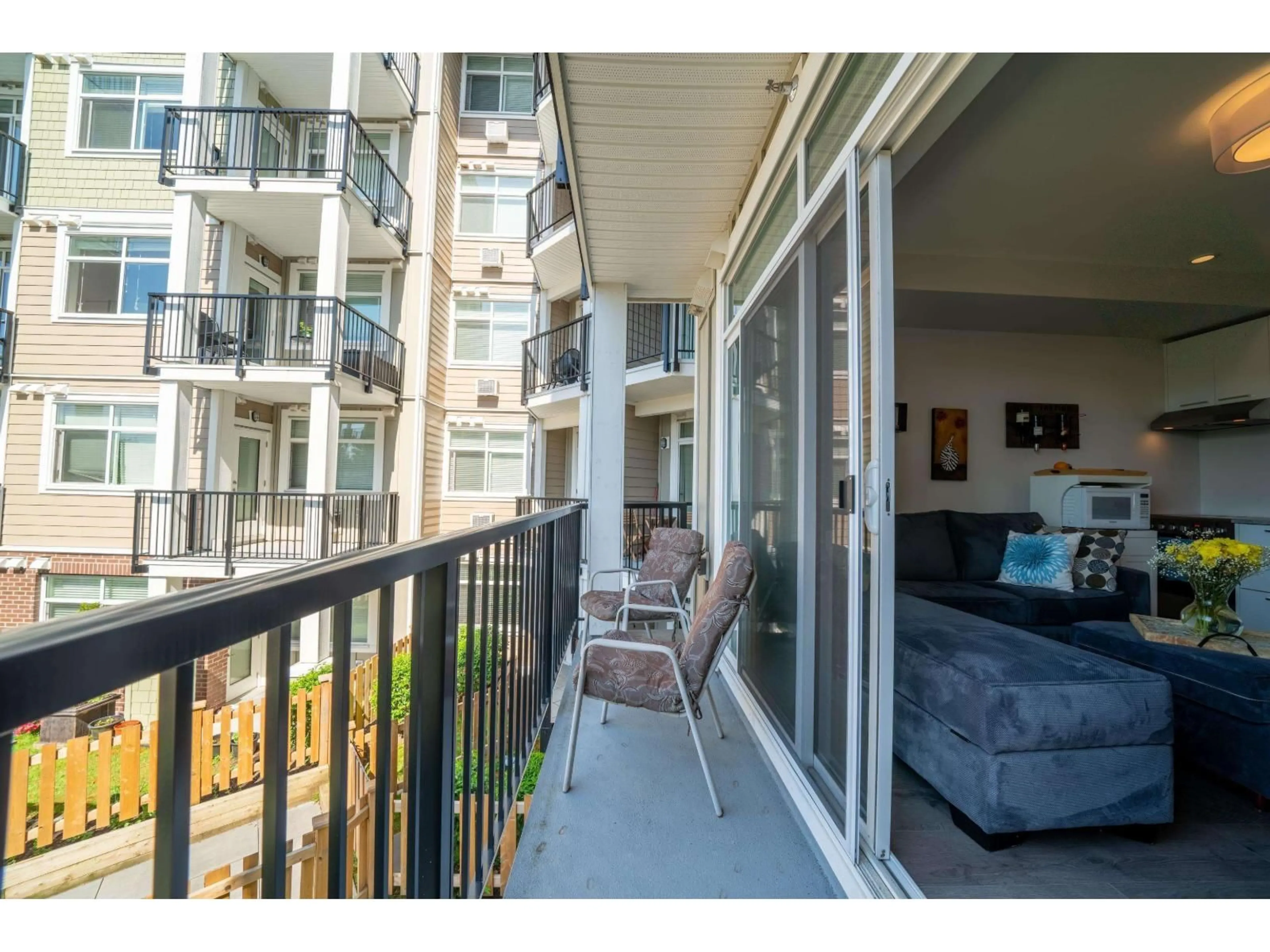 Balcony in the apartment, unknown for 206 - 20686 EASTLEIGH CRESCENT, Langley British Columbia V3A0M4