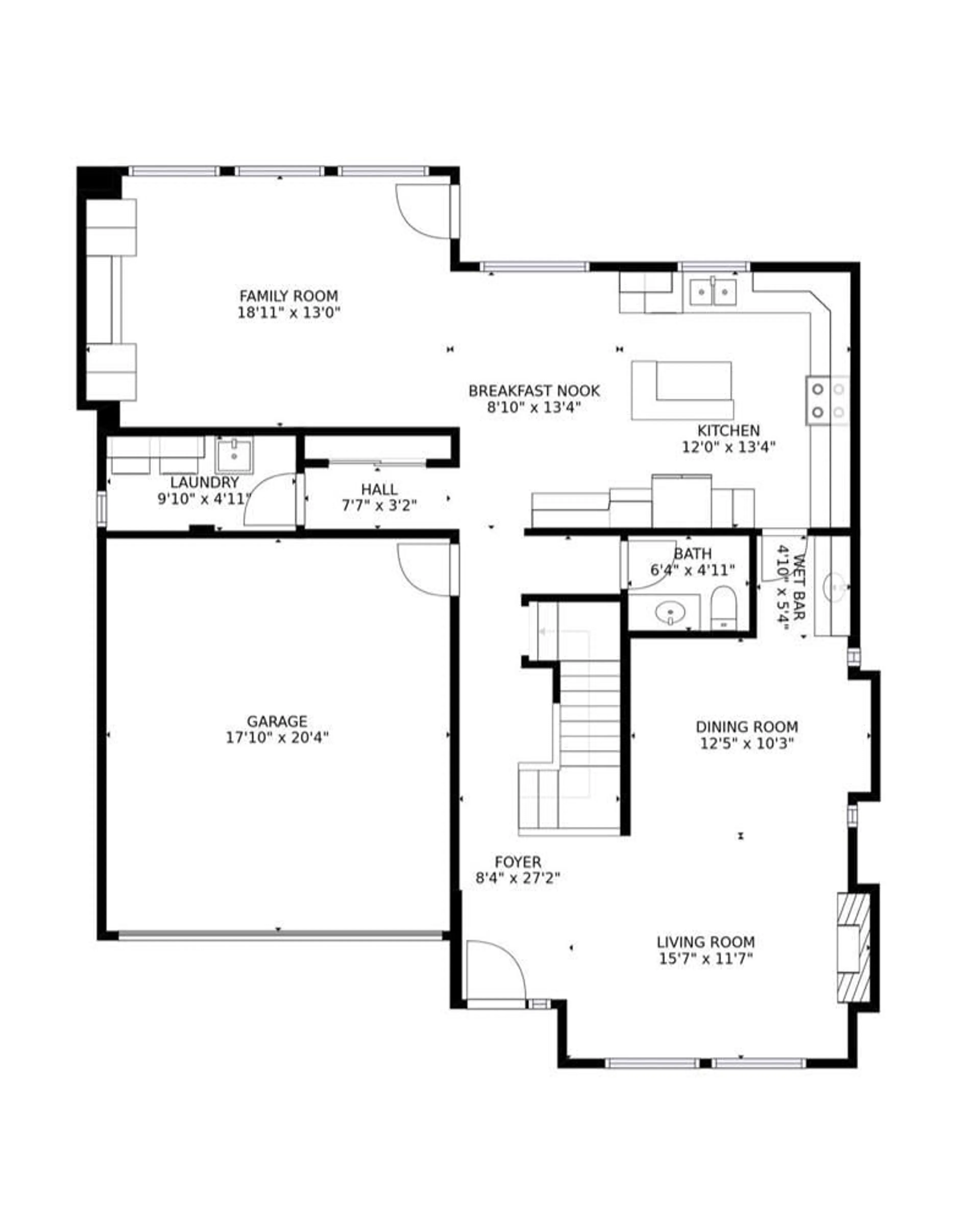 Floor plan for 18358 67 AVENUE, Surrey British Columbia V3S1E5