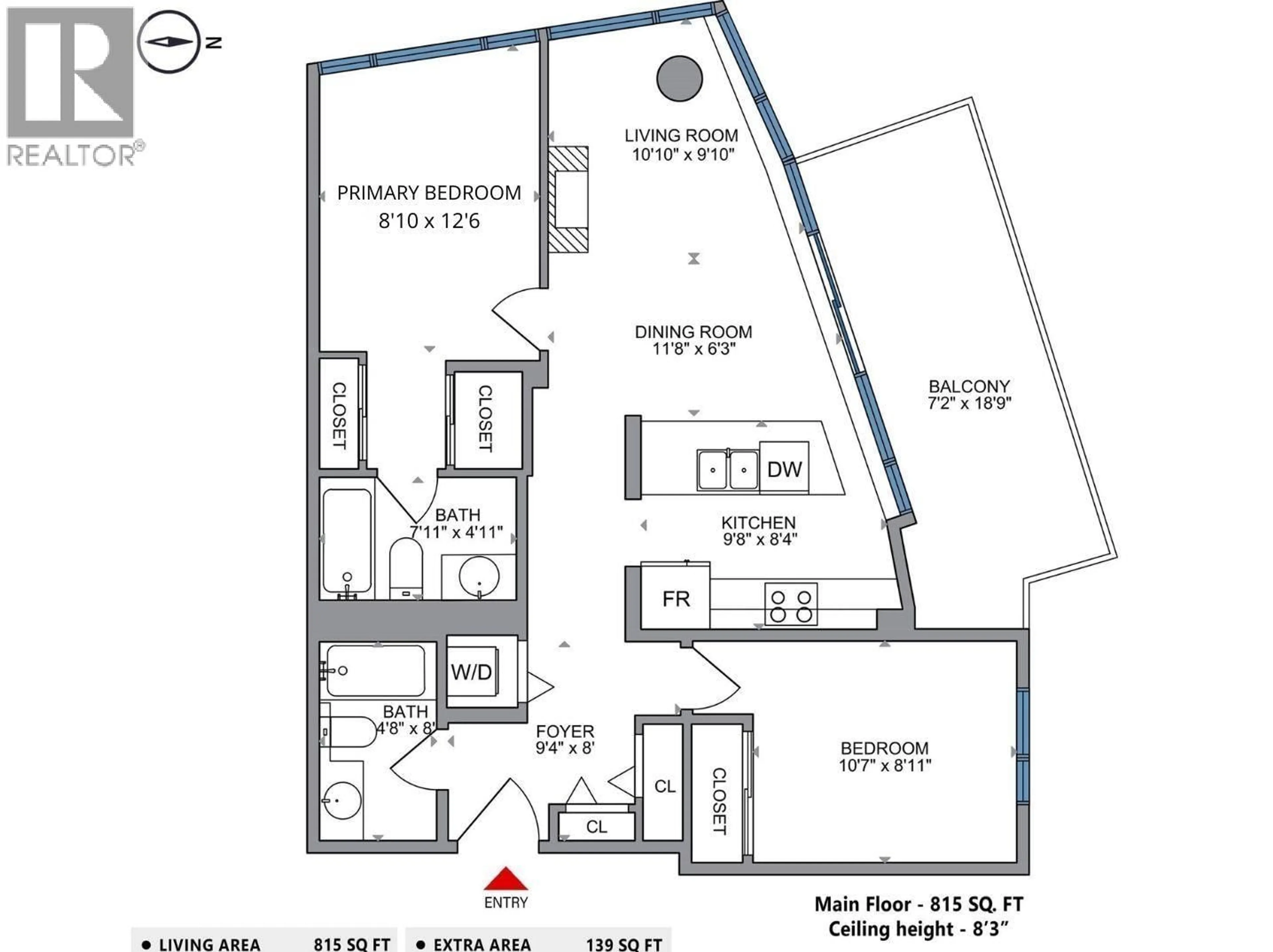 Floor plan for 2706 - 898 CARNARVON STREET, New Westminster British Columbia V3M0C3