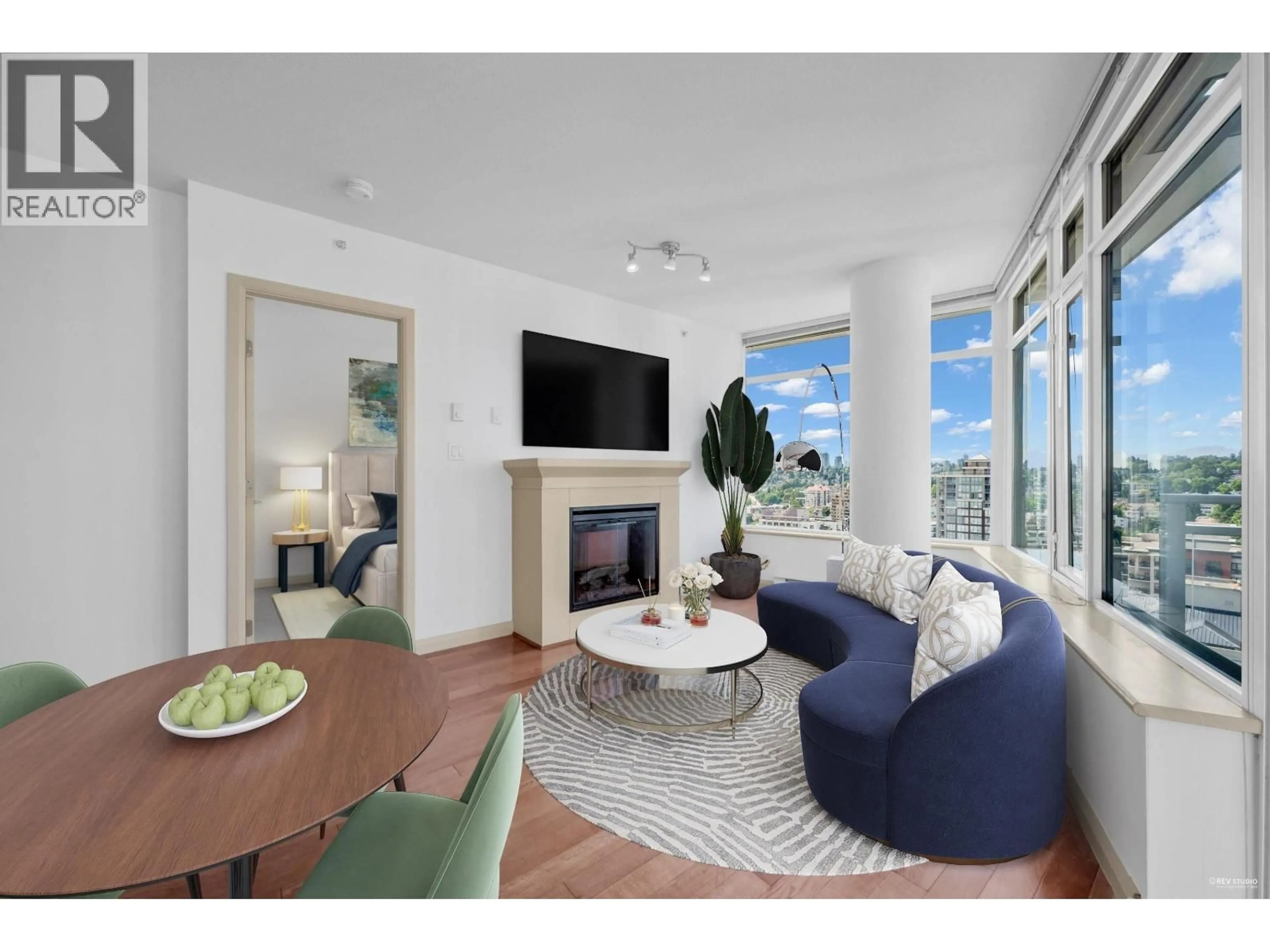 Living room with furniture, unknown for 2706 - 898 CARNARVON STREET, New Westminster British Columbia V3M0C3